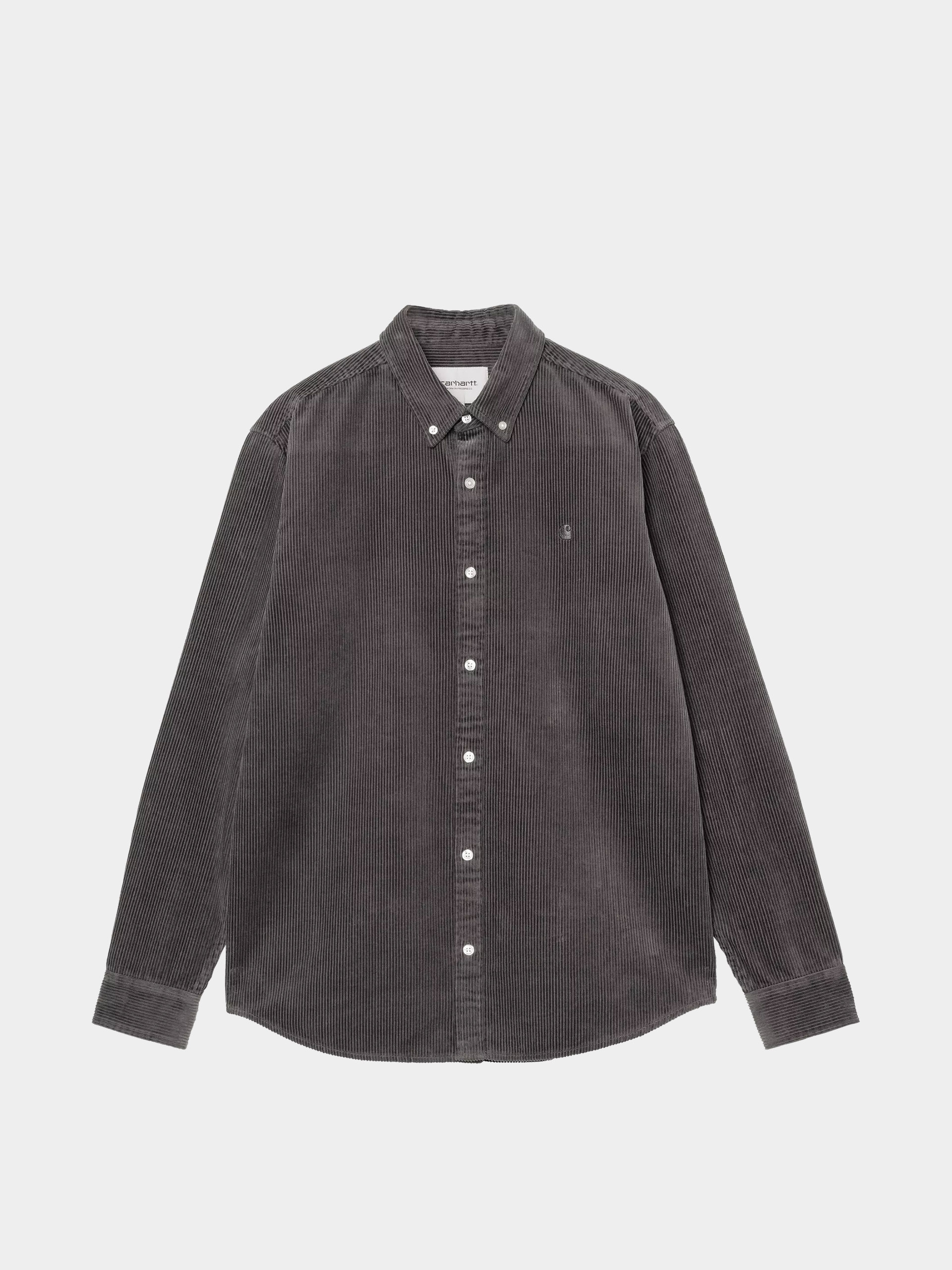 Риза Carhartt WIP Madison Cord (graphite/graphite)