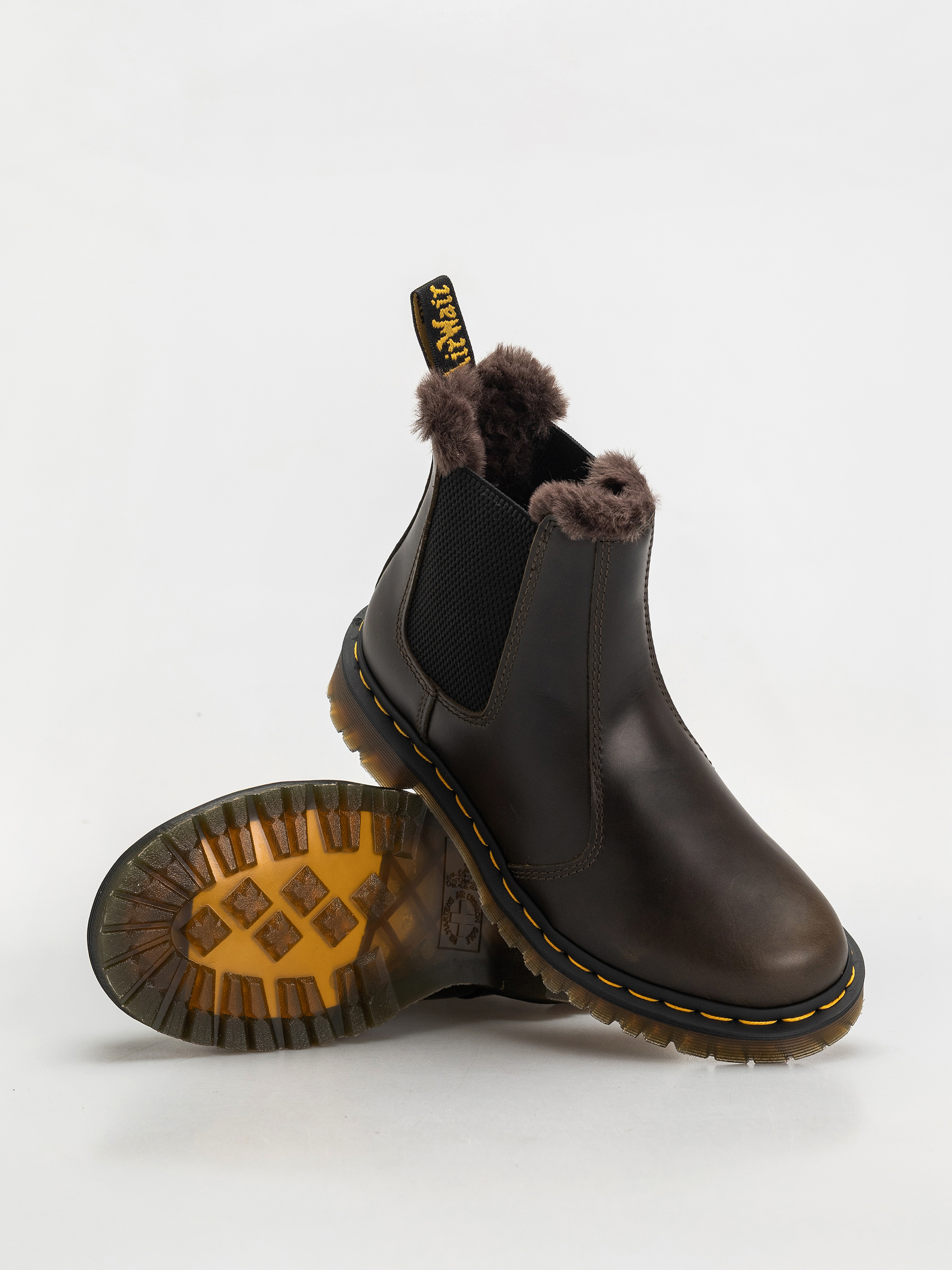 Обувки Dr. Martens 2976 Leonore Chelsea Wmn (dark taupe taupe orleans)
