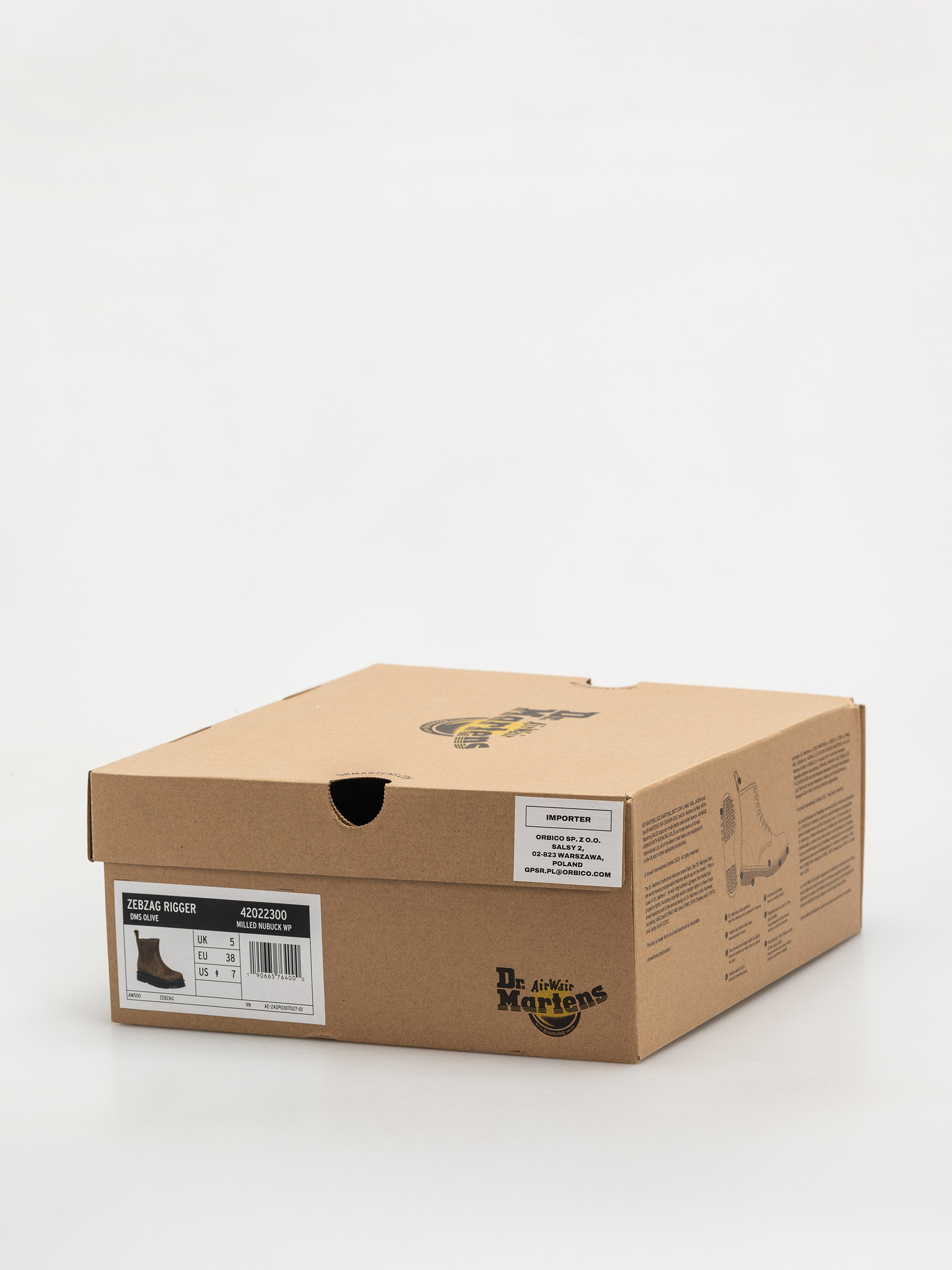 Обувки Dr. Martens ZebZag Rigger Rigger Wmn (dms olive milled nubuck wp)