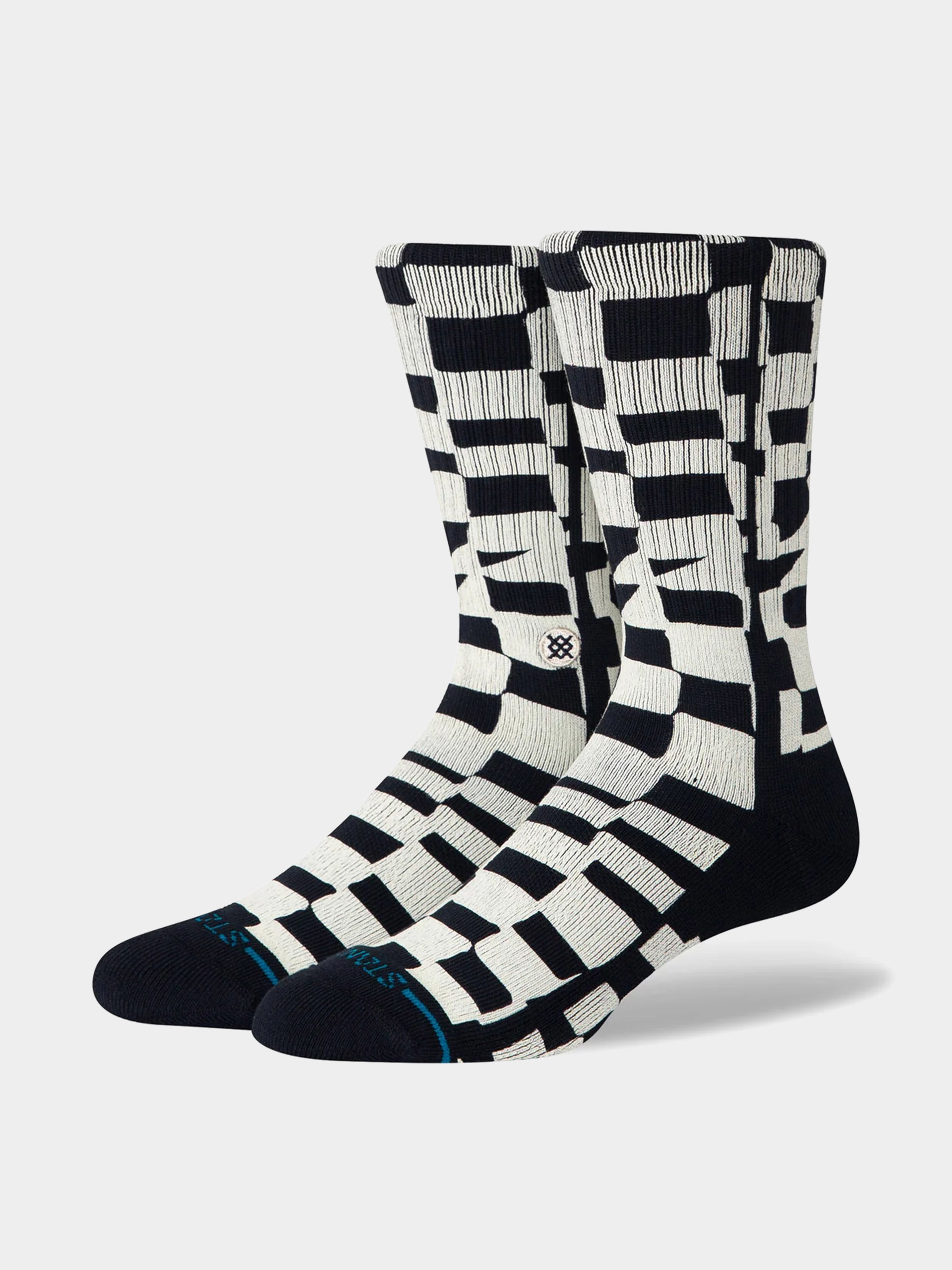 Чорапи Stance Wave Check Crew (black)