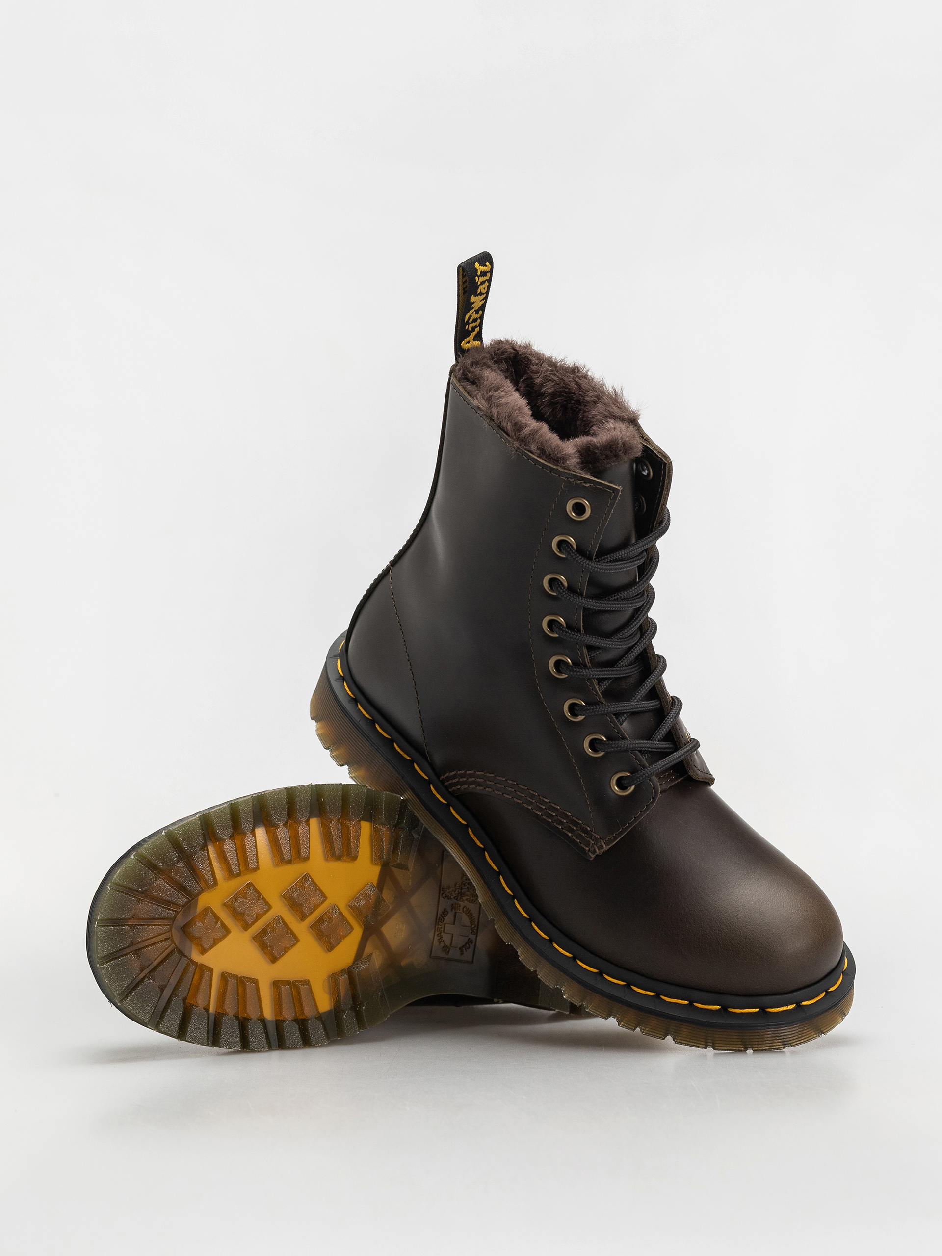 Обувки Dr. Martens 1460 Serena Wmn (dark taupe taupe orleans)