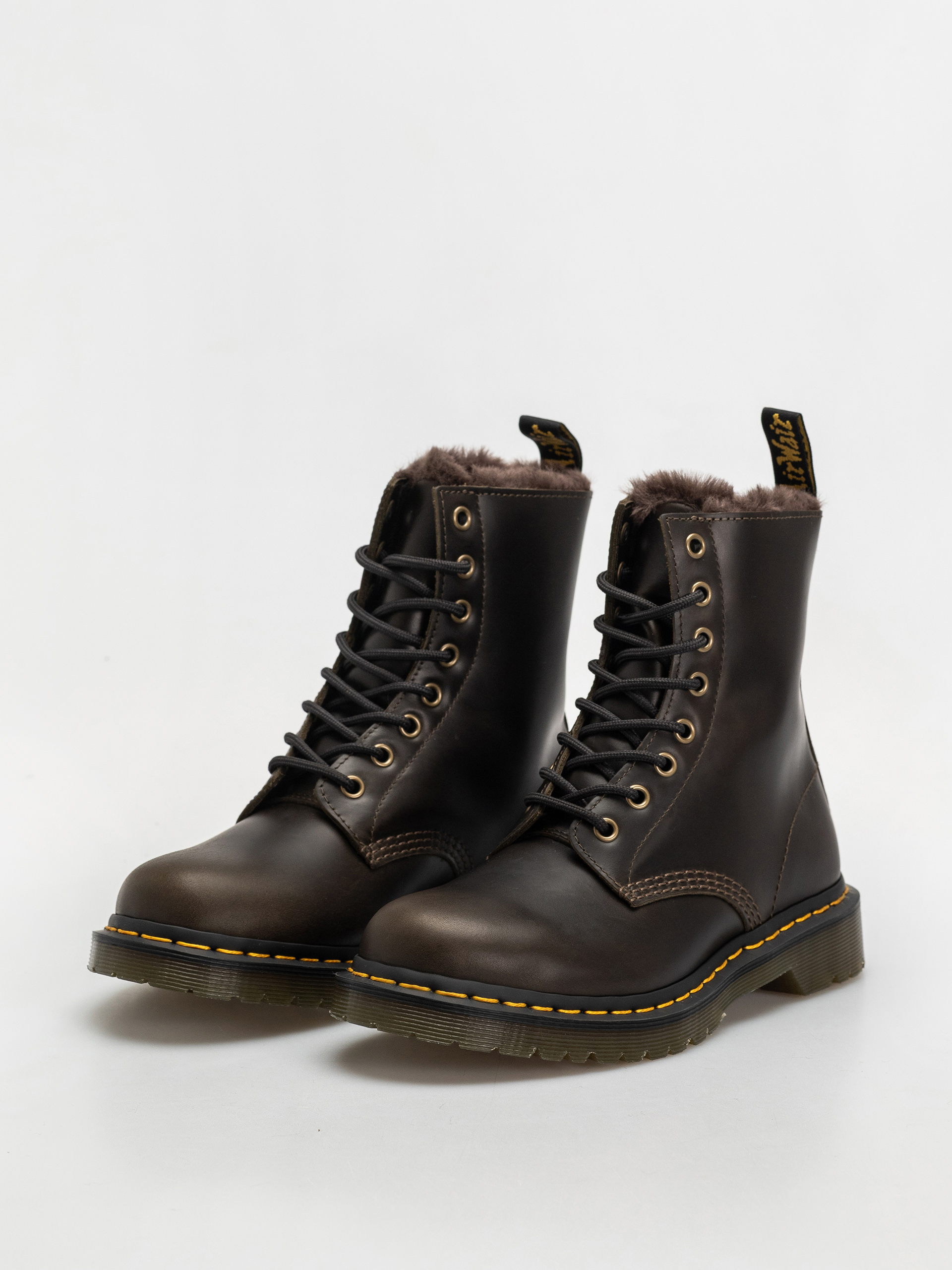 Обувки Dr. Martens 1460 Serena Wmn (dark taupe taupe orleans)