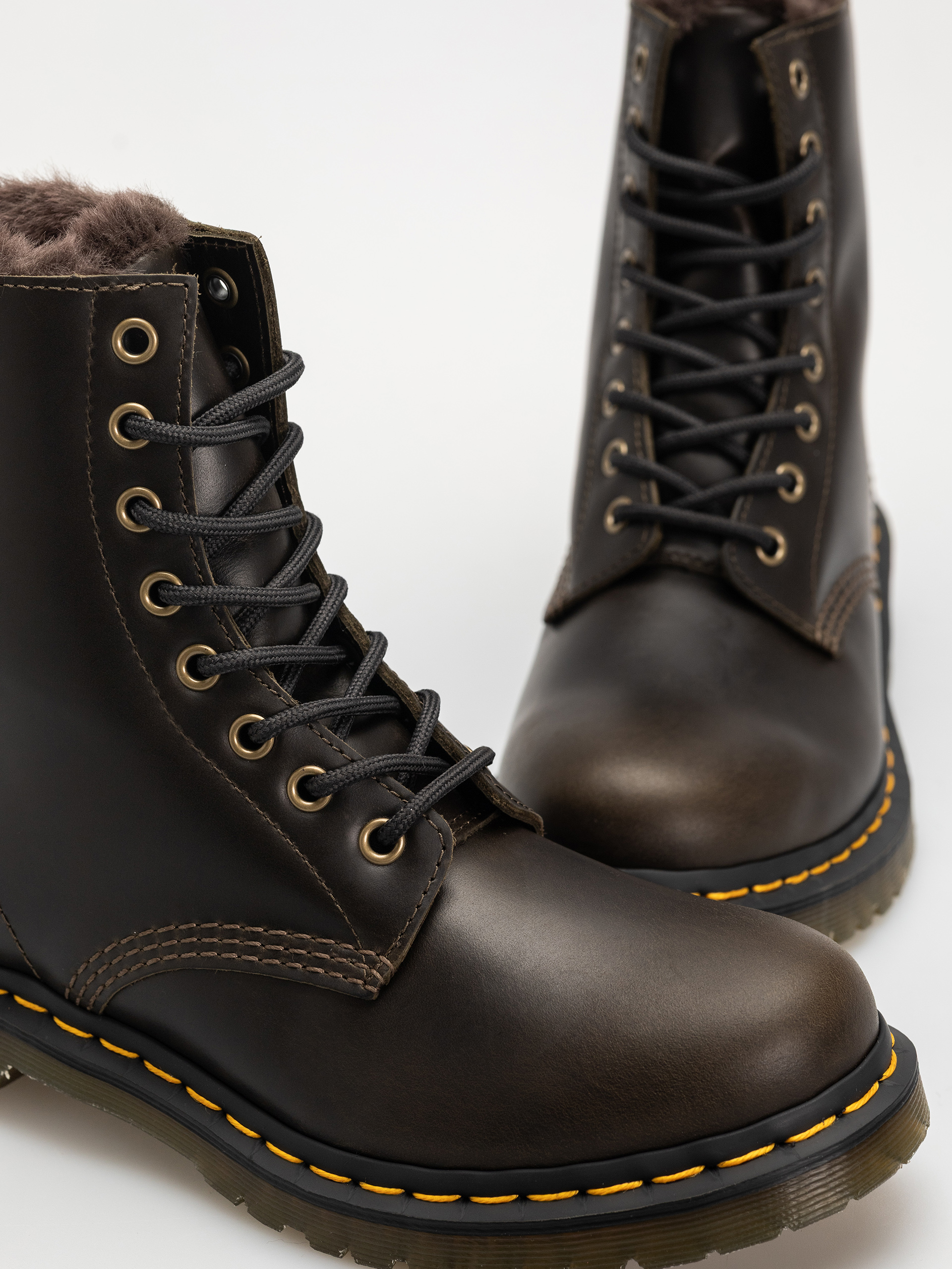 Обувки Dr. Martens 1460 Serena Wmn (dark taupe taupe orleans)