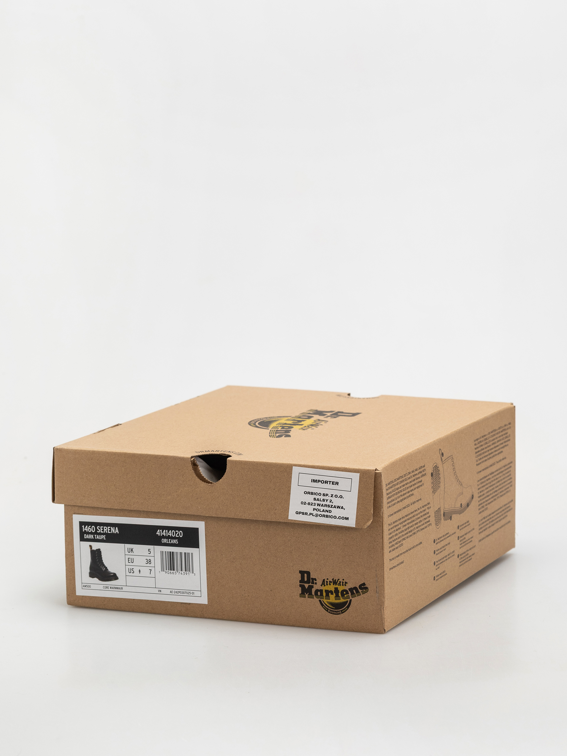 Обувки Dr. Martens 1460 Serena Wmn (dark taupe taupe orleans)