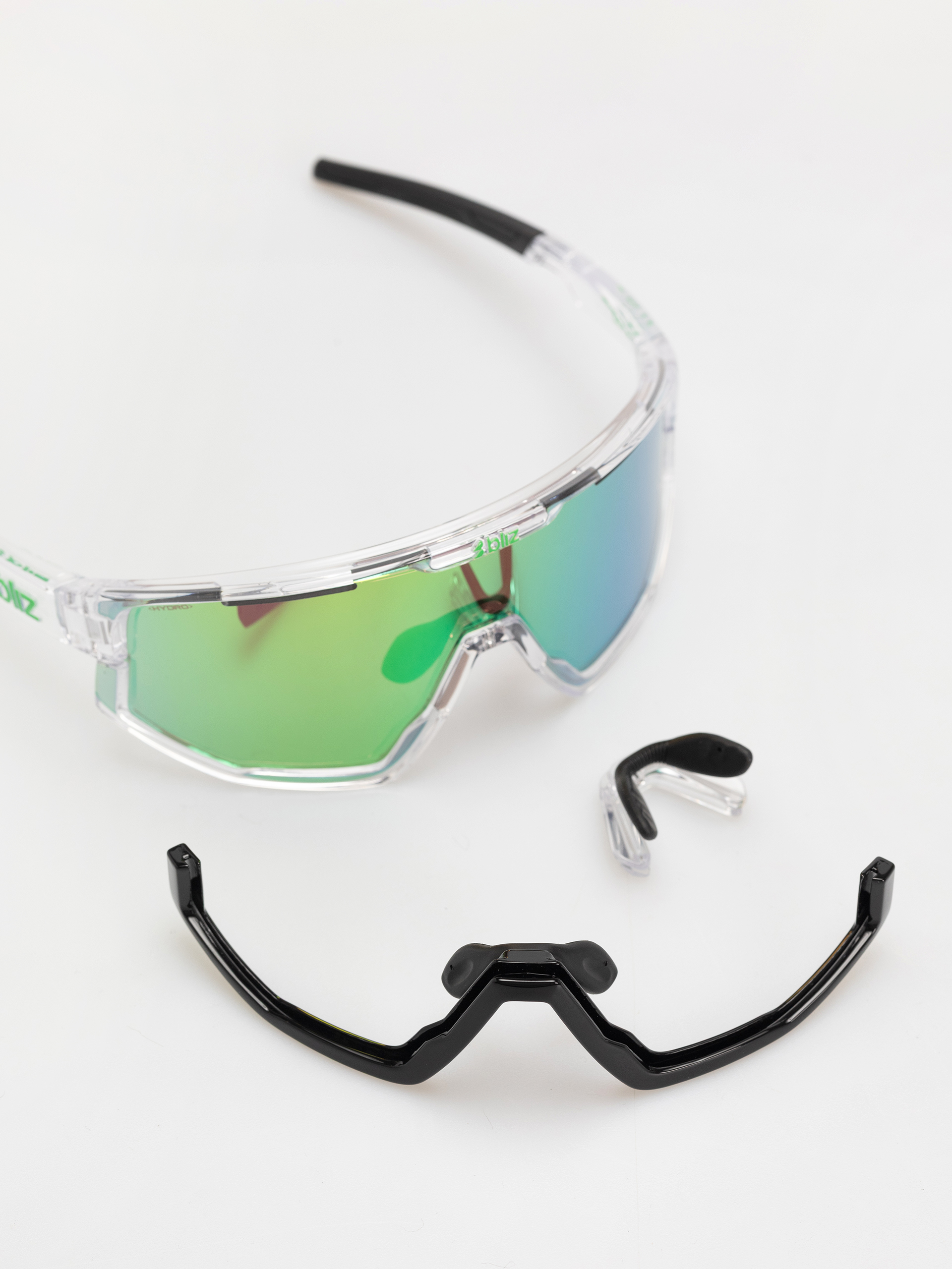 Слънчеви очила Bliz Fusion (transparent white/brown w green multi)