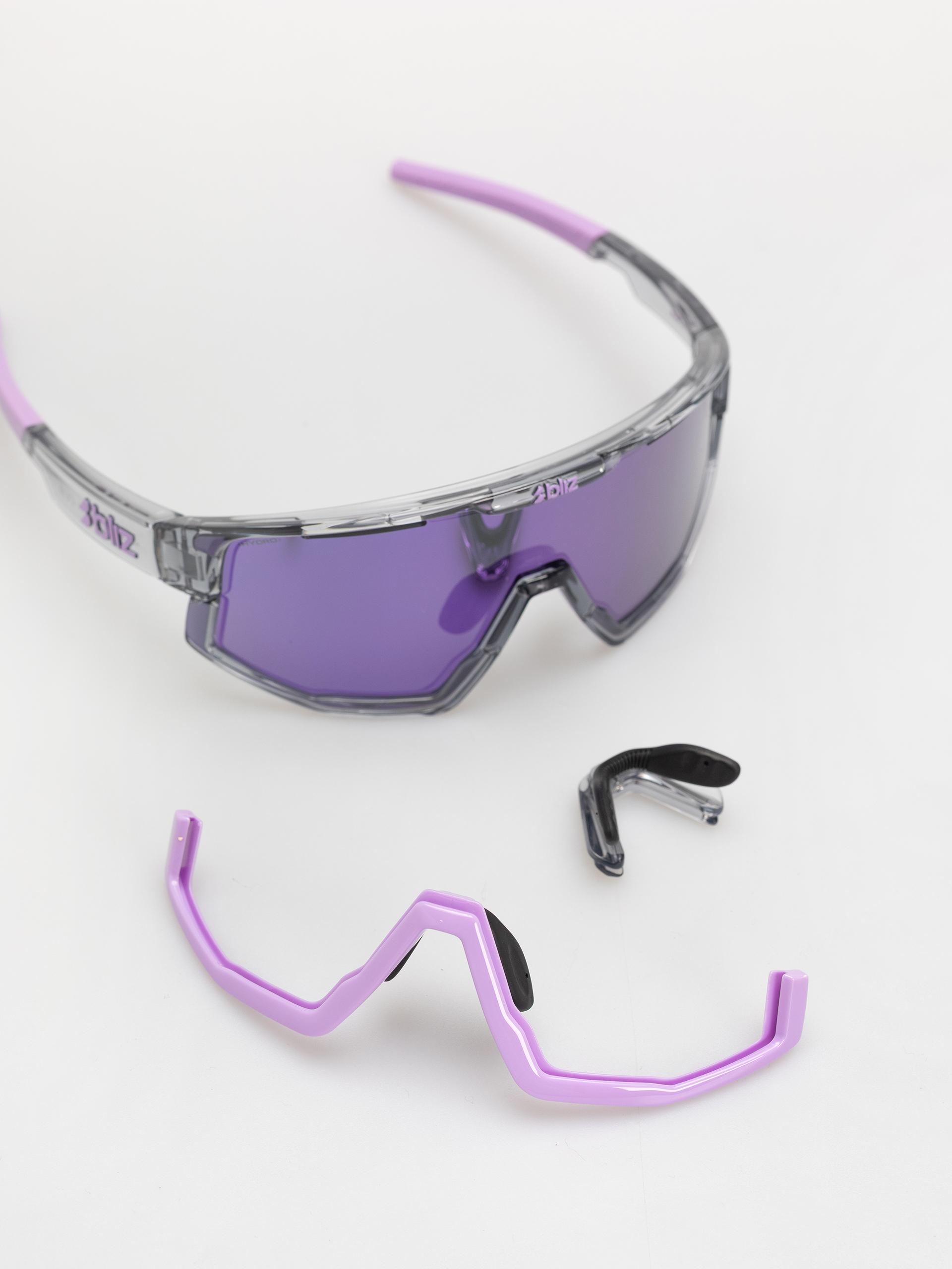 Слънчеви очила Bliz Fusion Small (crystal black/grey w putple multi)