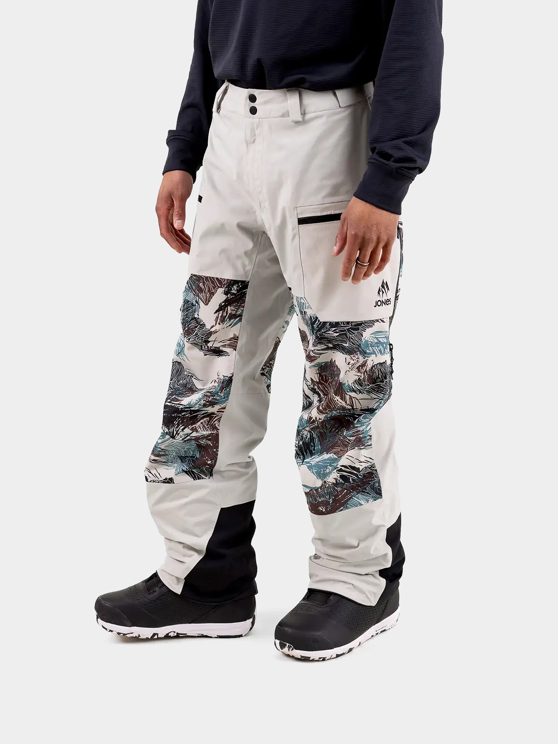 Мъжко Сноуборд панталони Jones Snowboards Mtn Surf Rec (smoke gray)