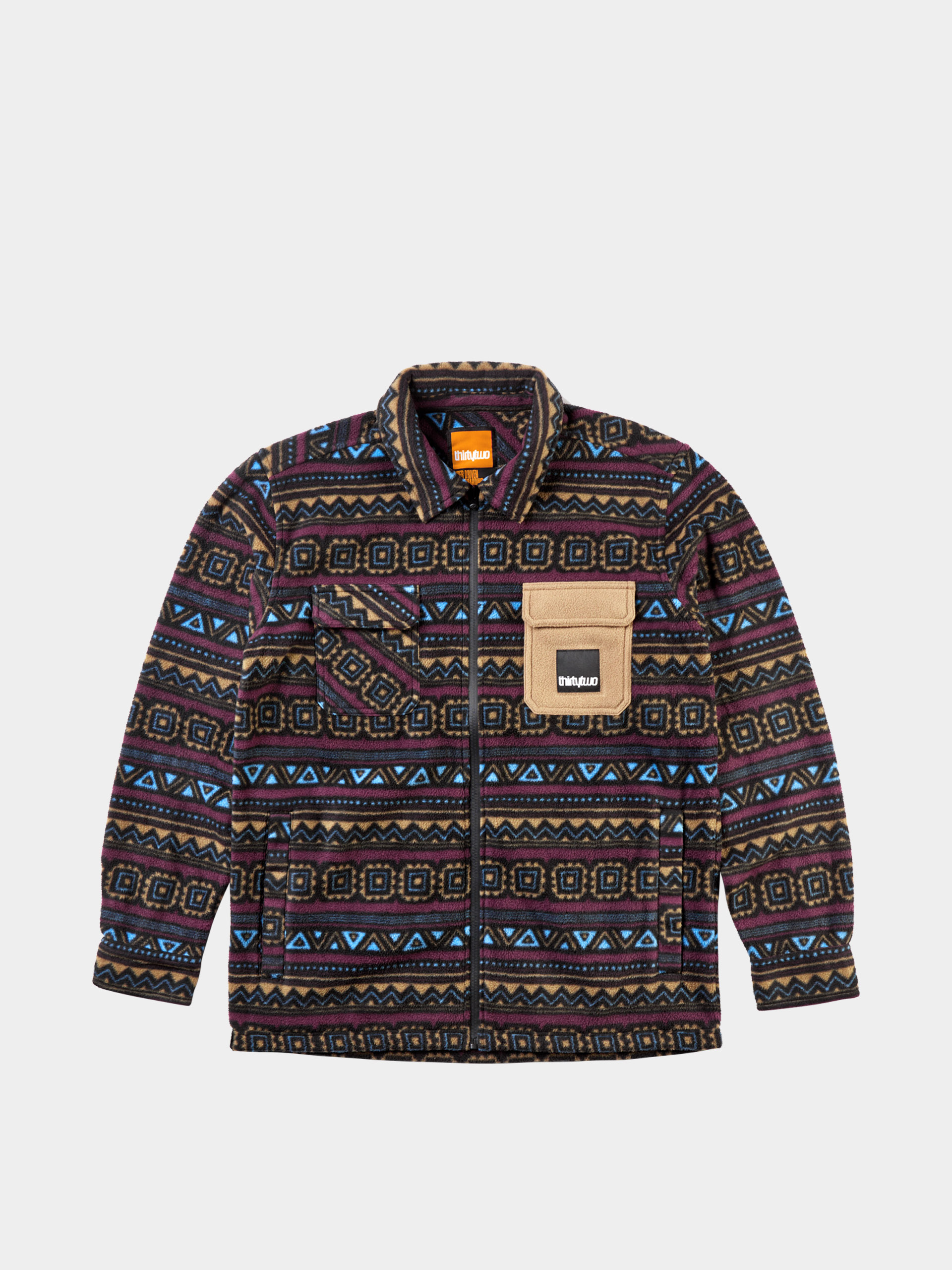 Мъжки Термо суитшърт ThirtyTwo Rest Stop Zip Up Shirt (maroon)