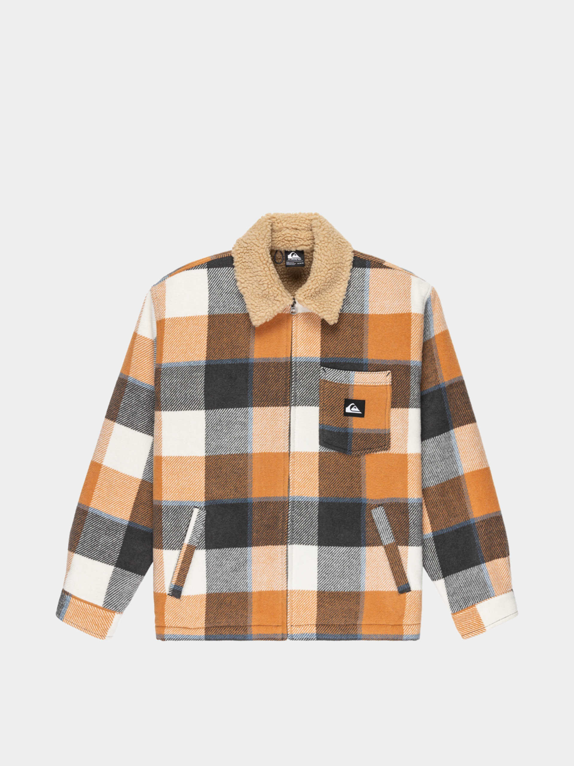 Яке Quiksilver Dna Sherpa Harrington (almond motherfly check)
