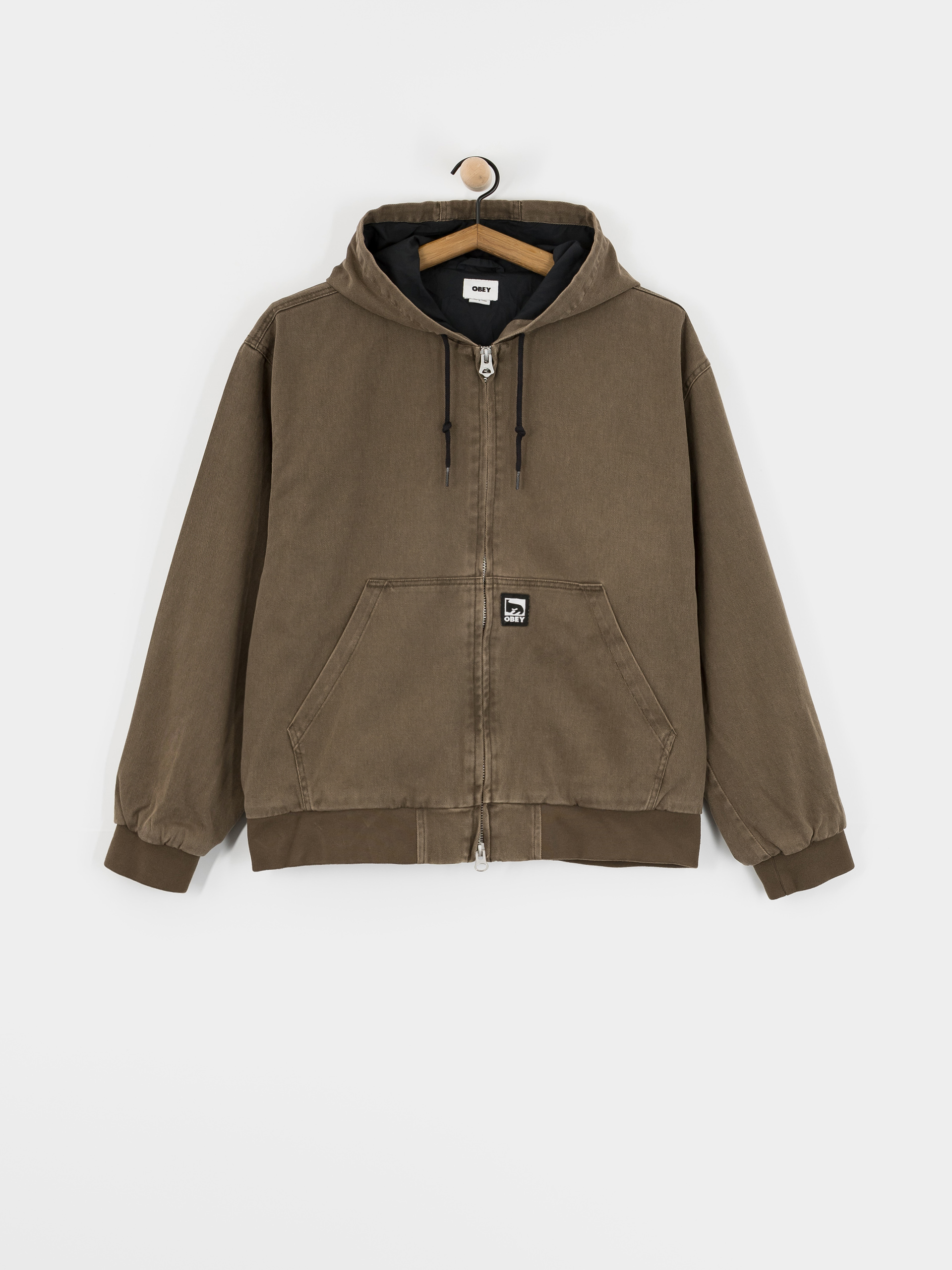 u042fu043au0435 OBEY Obey Glen Zip Up (wren faded wash)