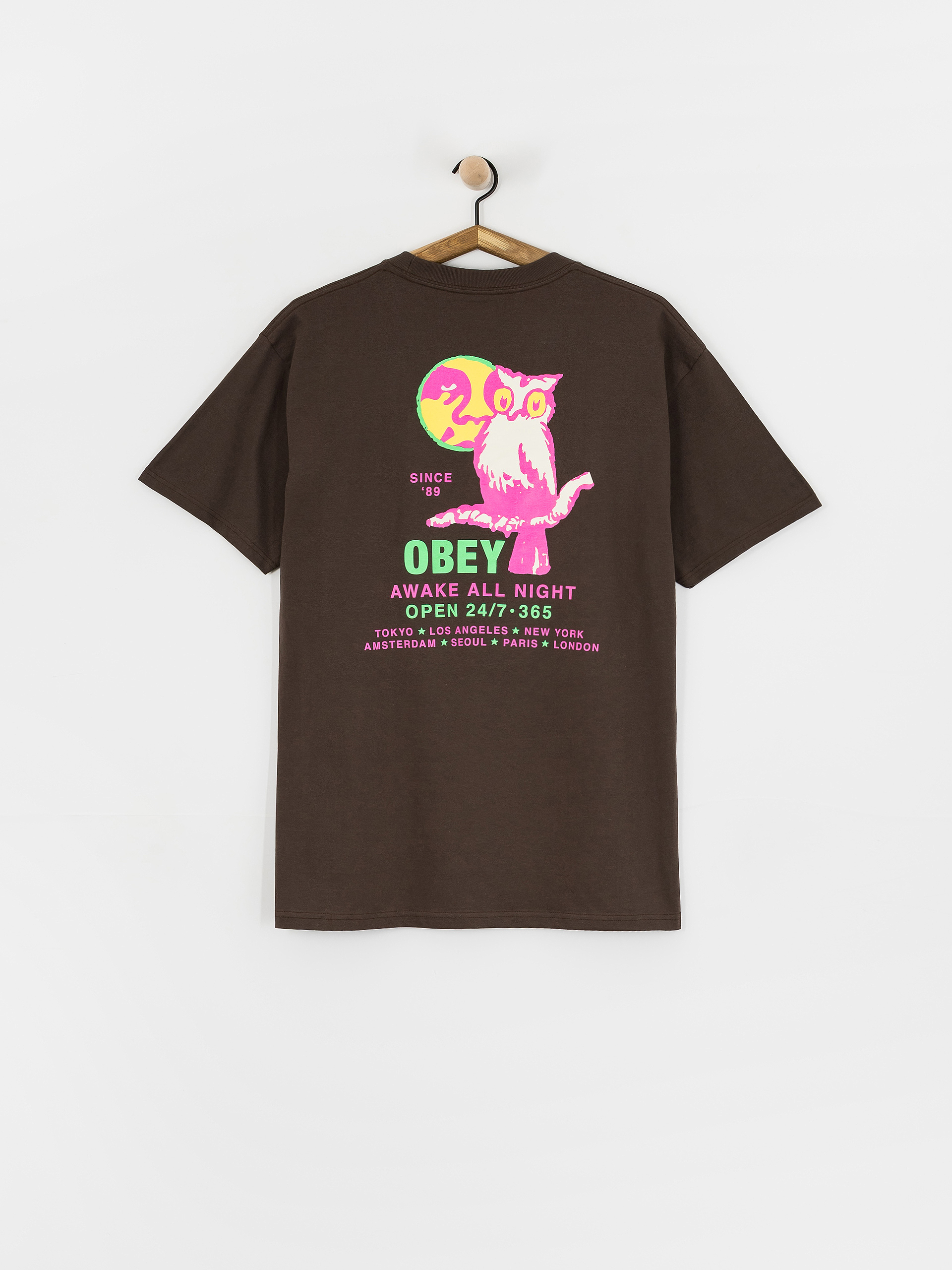 Тениска OBEY Obey Owl (java brown)