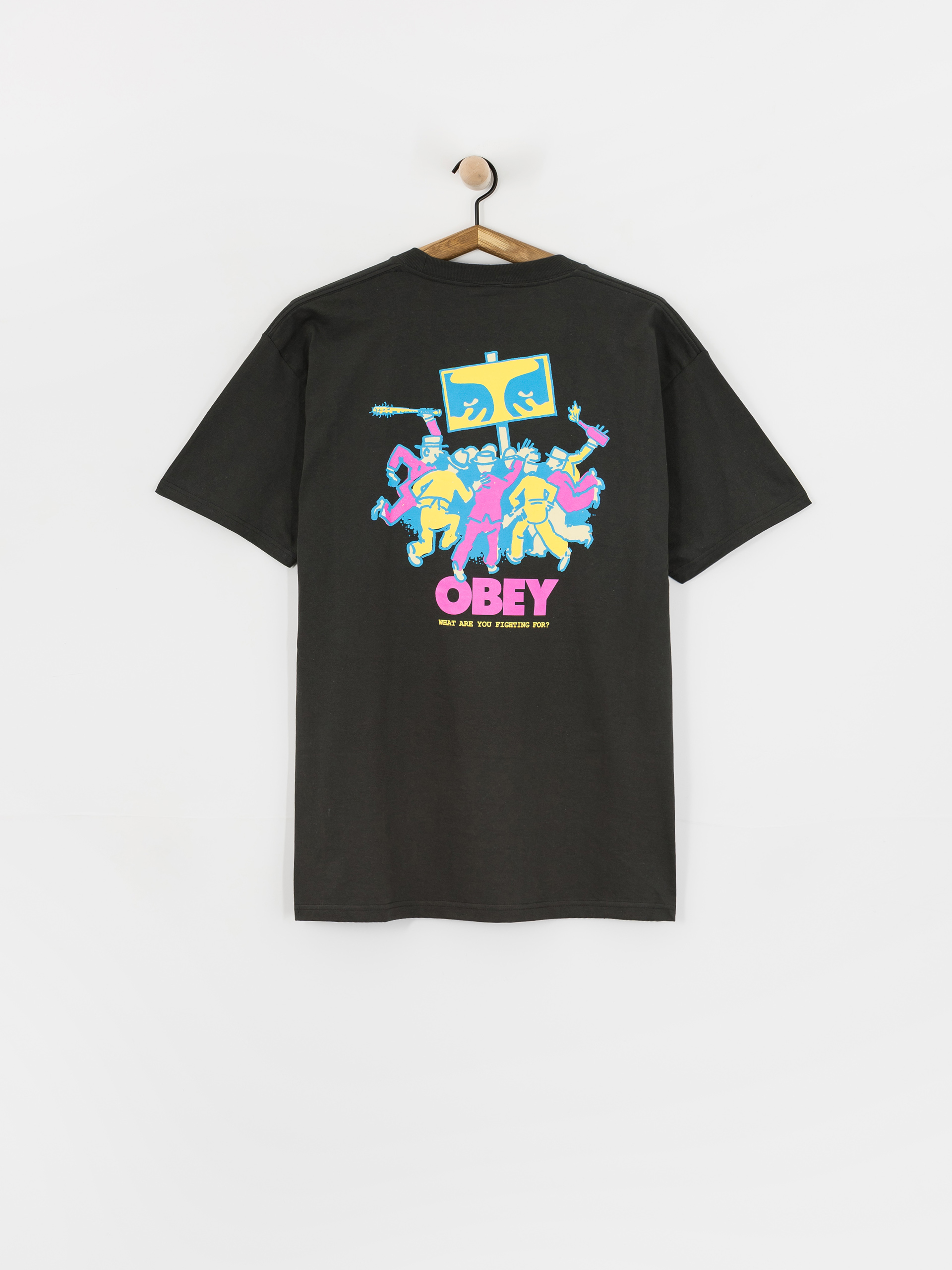 Тениска OBEY Obey Steady Mobbin (vintage black)