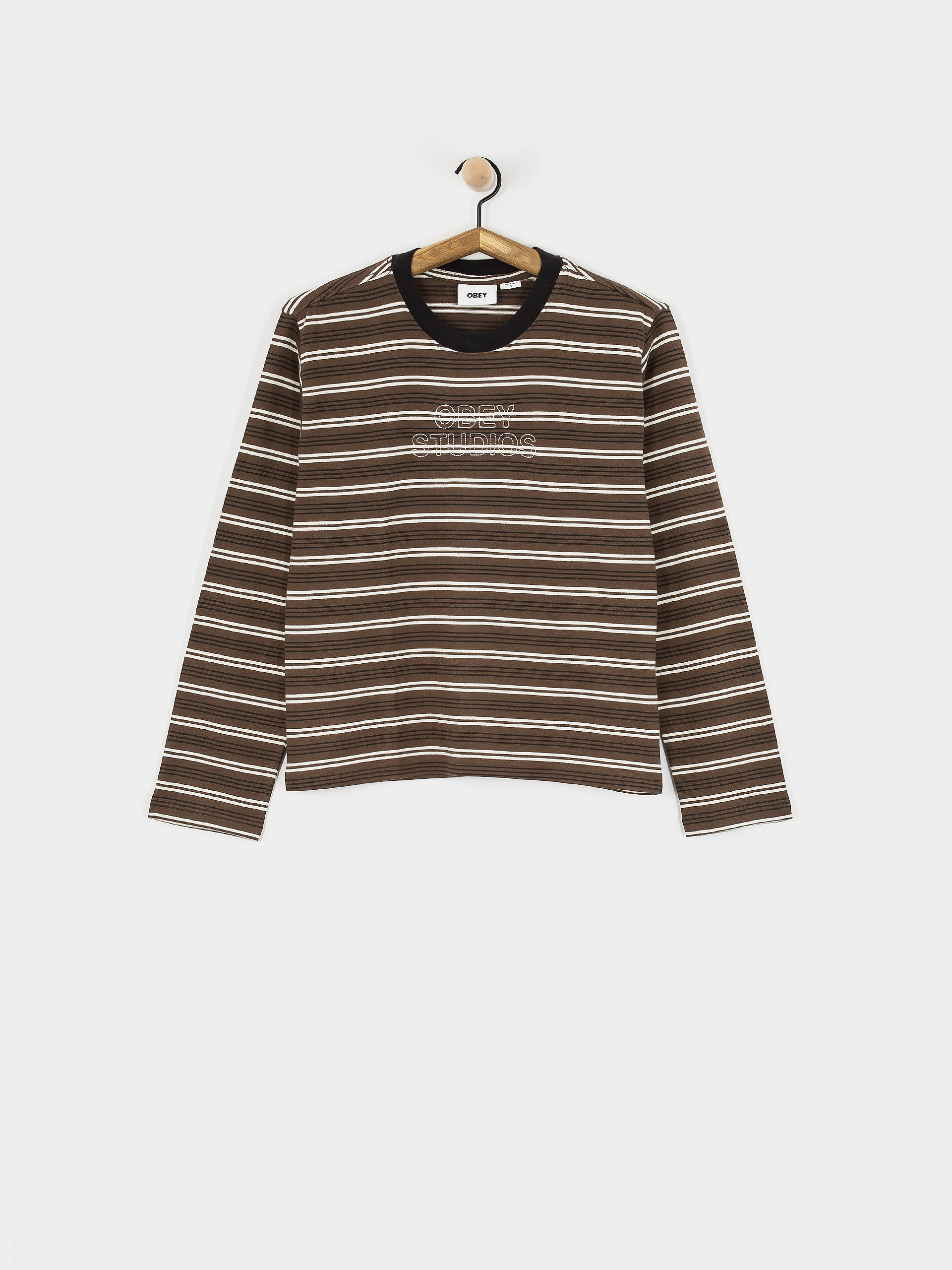 Блуза OBEY Louie Stripe Wmn (mushroom multi)