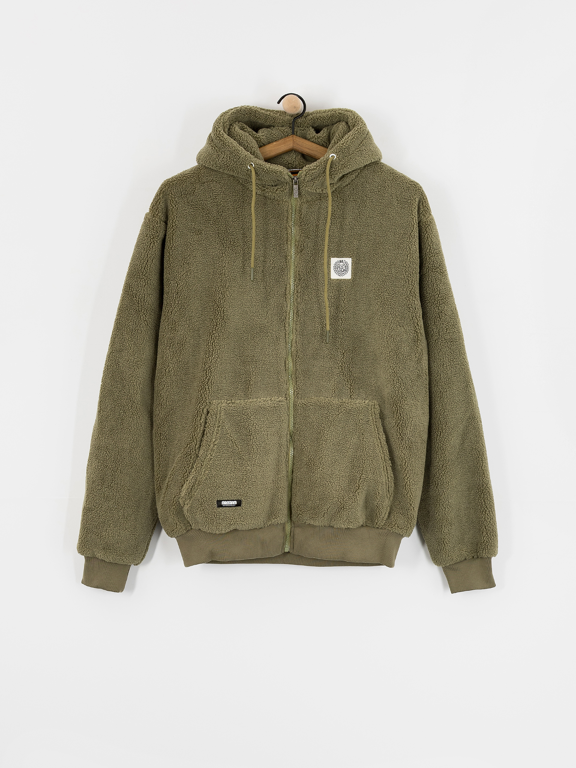 u042fu043au0435 MassDnm Patch Teddy Zip Hoody (olive)