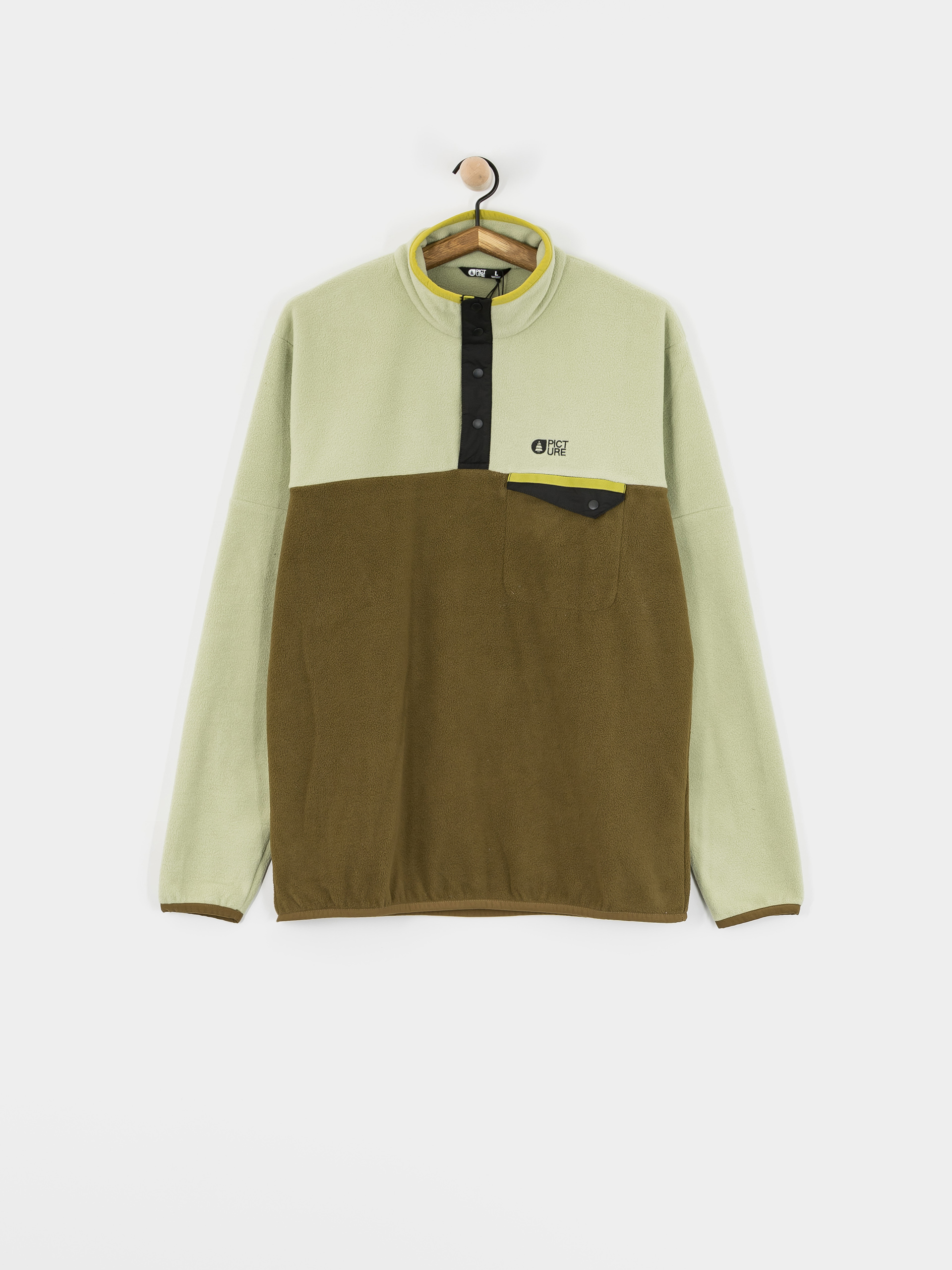 Мъжки Поларени суитшърт Picture Arcca 1/4 Zip (tobacco)