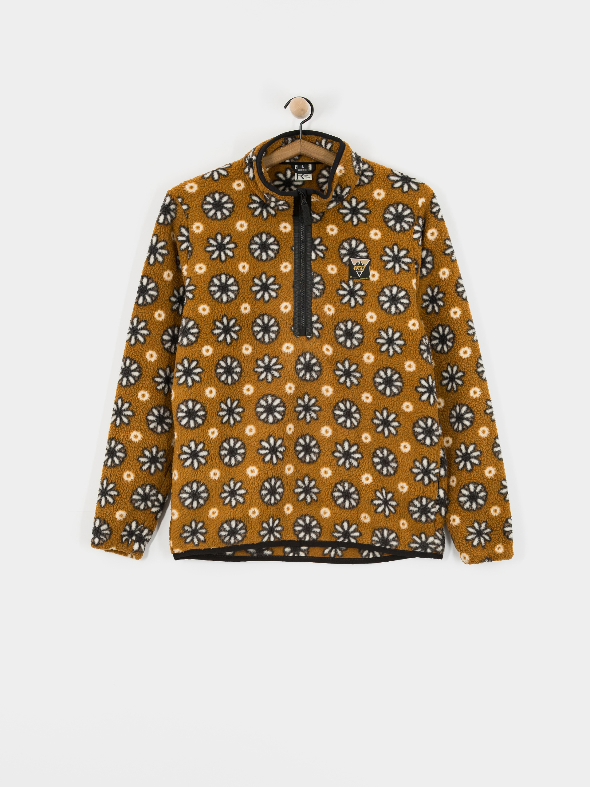Поларени суитшърт Picture Kimag Printed 1/4 Zip (daisy print)
