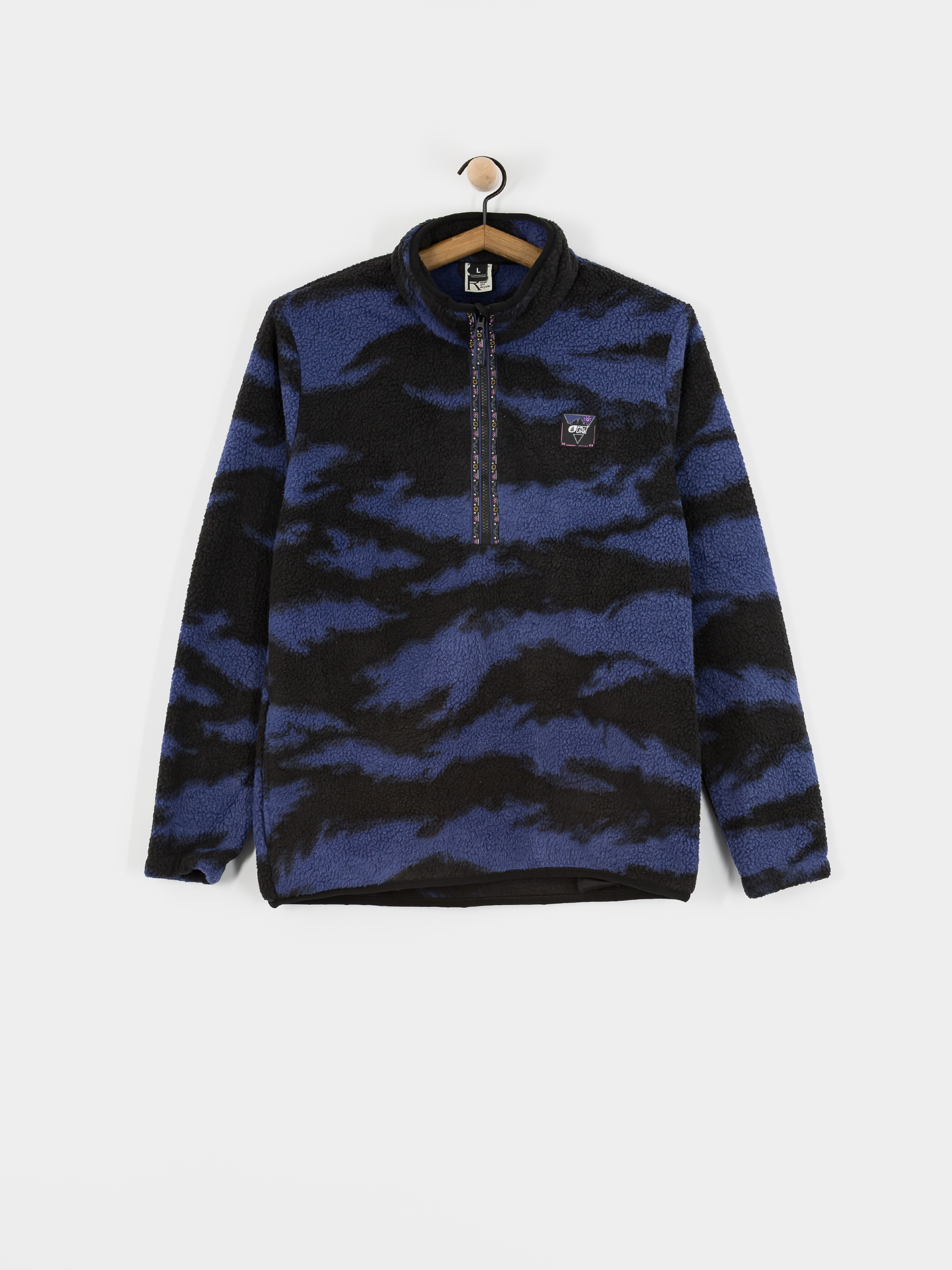 Поларени суитшърт Picture Kimag Printed 1/4 Zip (retro fusion print)