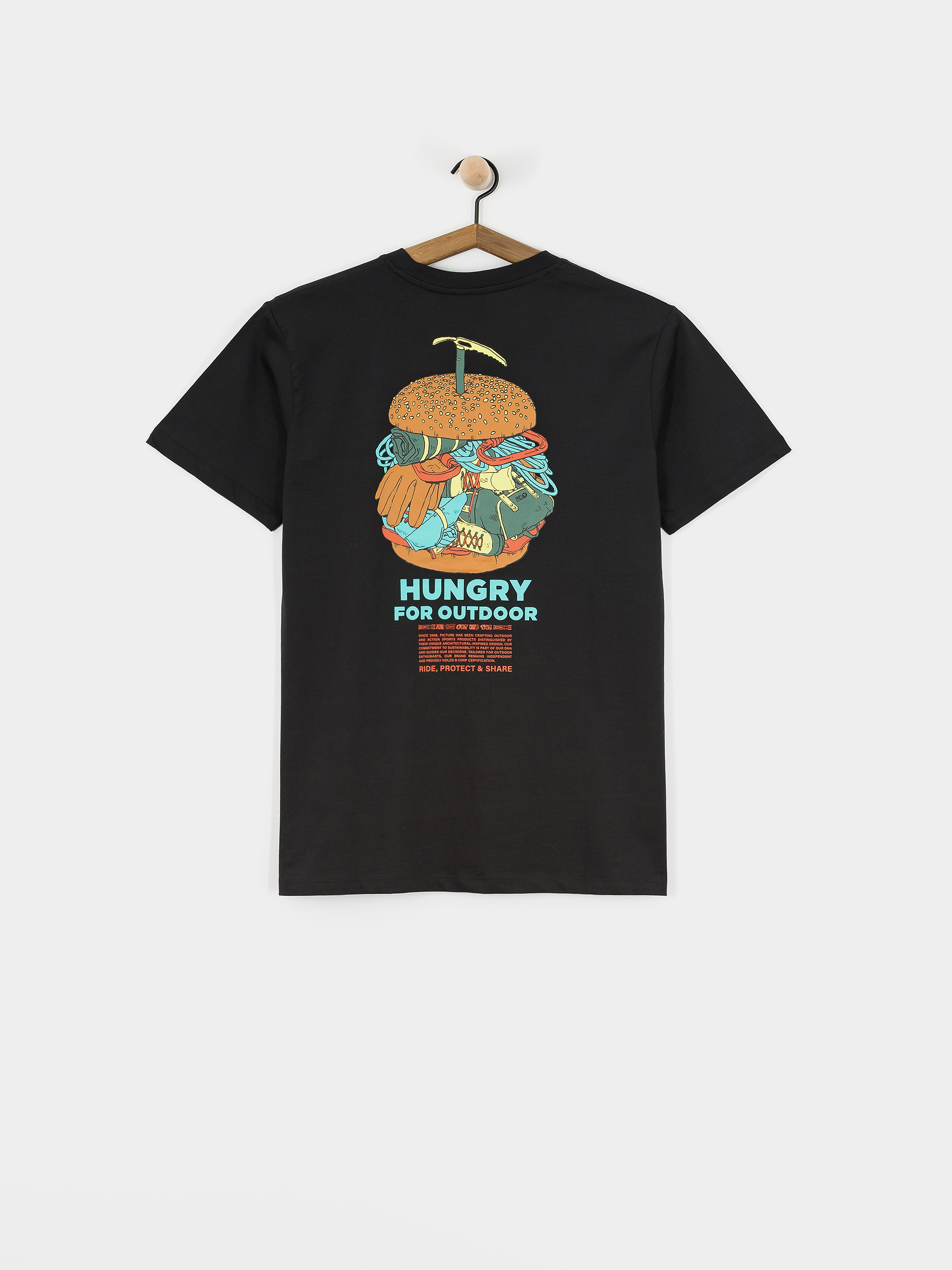 Тениска Picture Hikkily (black)