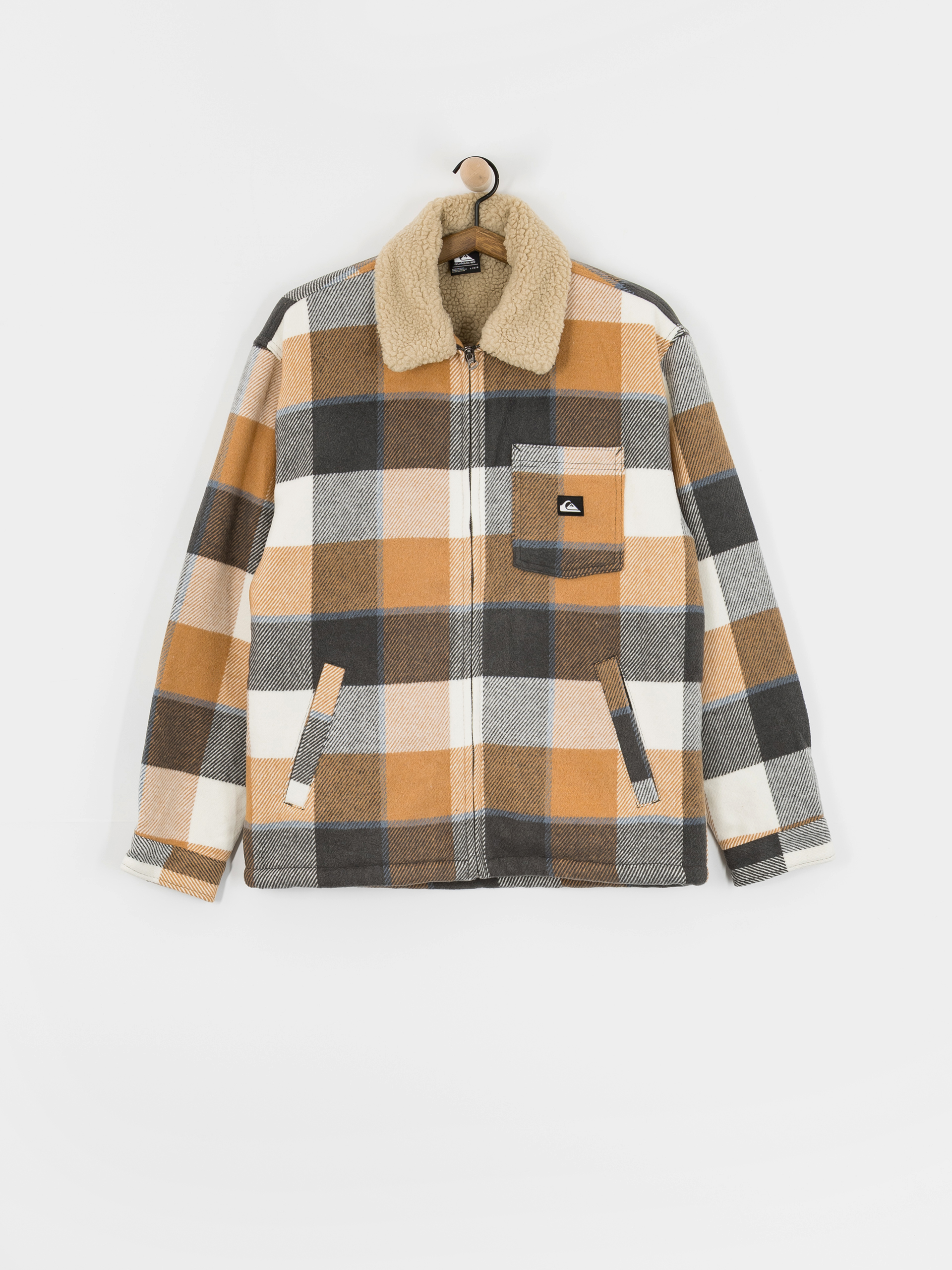 Яке Quiksilver Dna Sherpa Harrington (almond motherfly check)