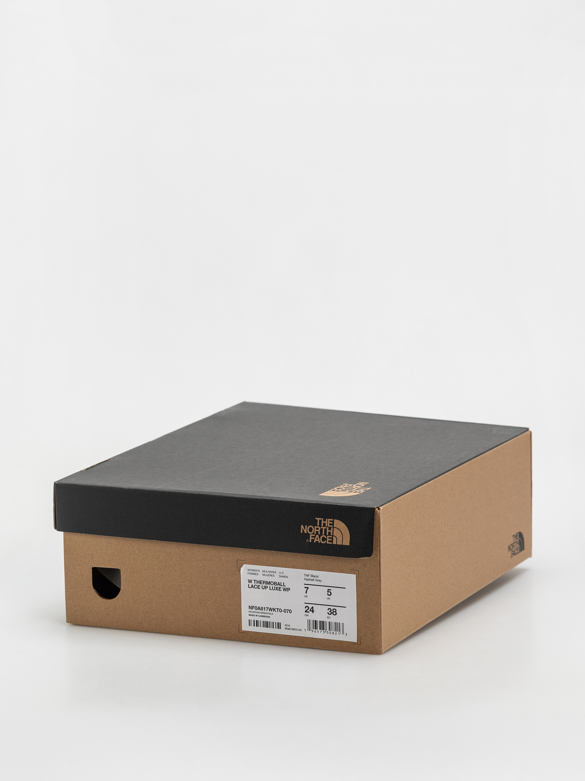 Обувки The North Face Thermoball Lace Up Luxe Wp Wmn (tnf black/asphalt grey)