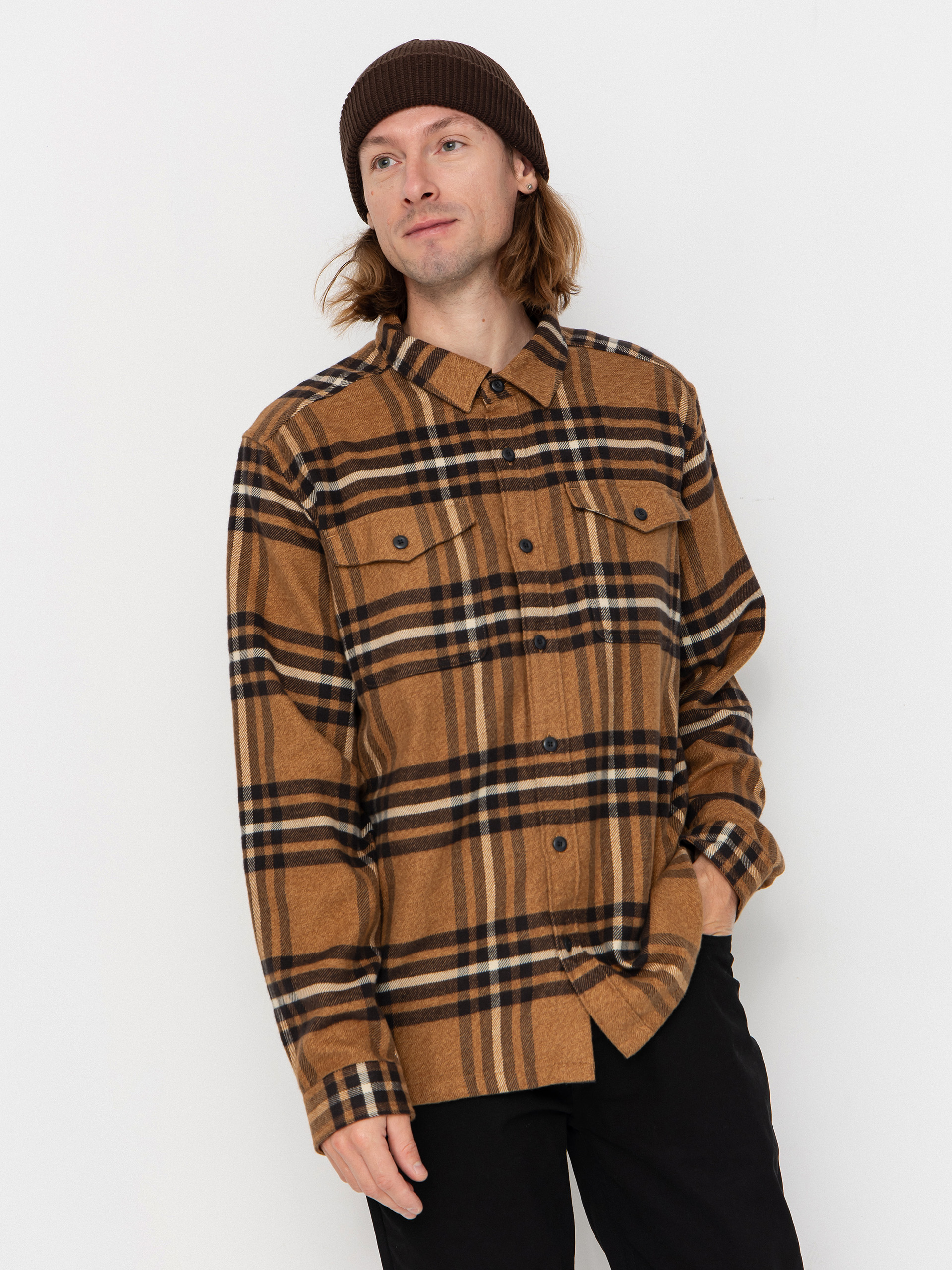 u0420u0438u0437u0430 Patagonia Fjord Flannel (catch deer brown)