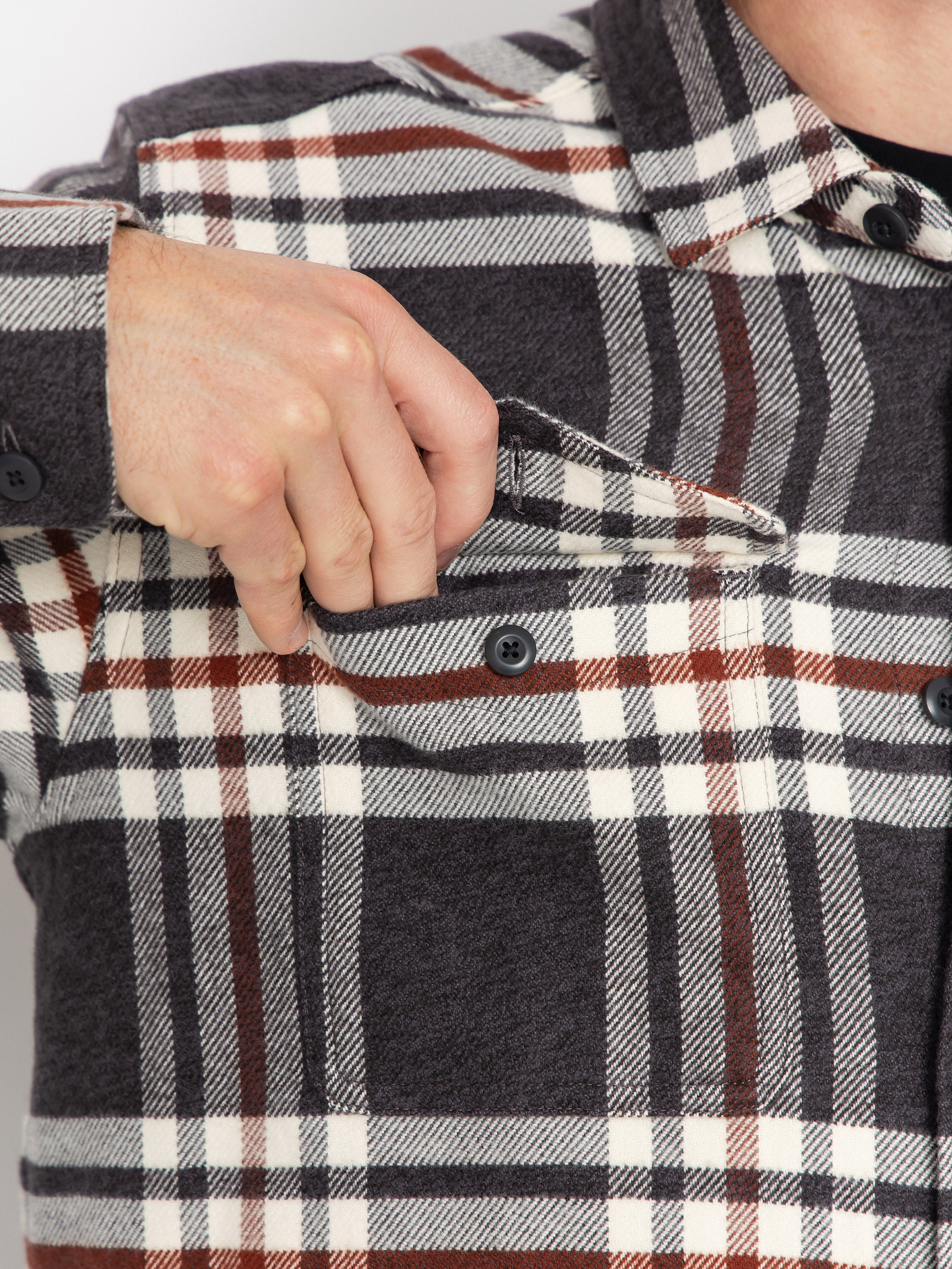 Риза Patagonia Fjord Flannel (catch ink black)