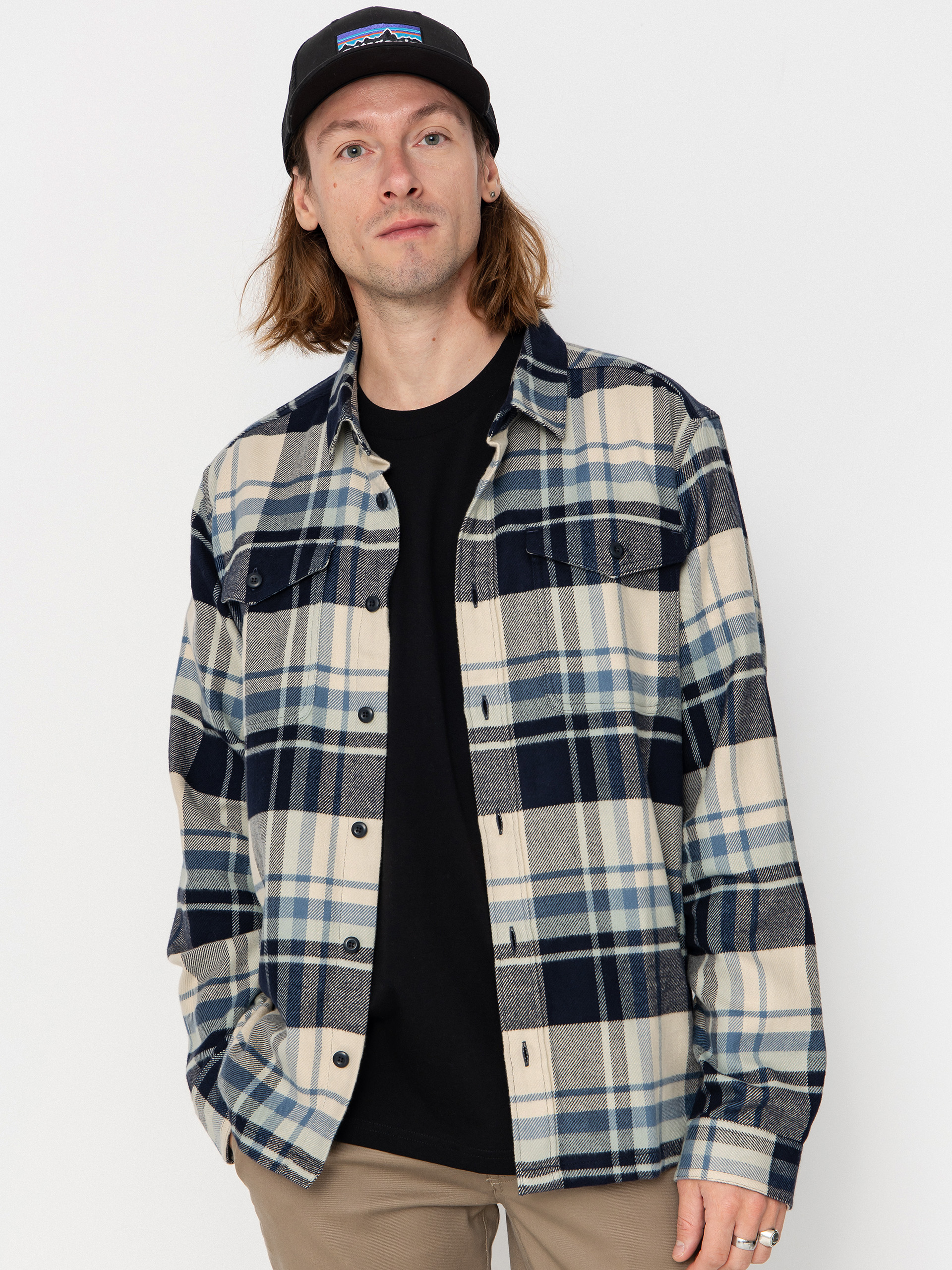 Риза Patagonia Fjord Flannel (hibernate sunken blue)