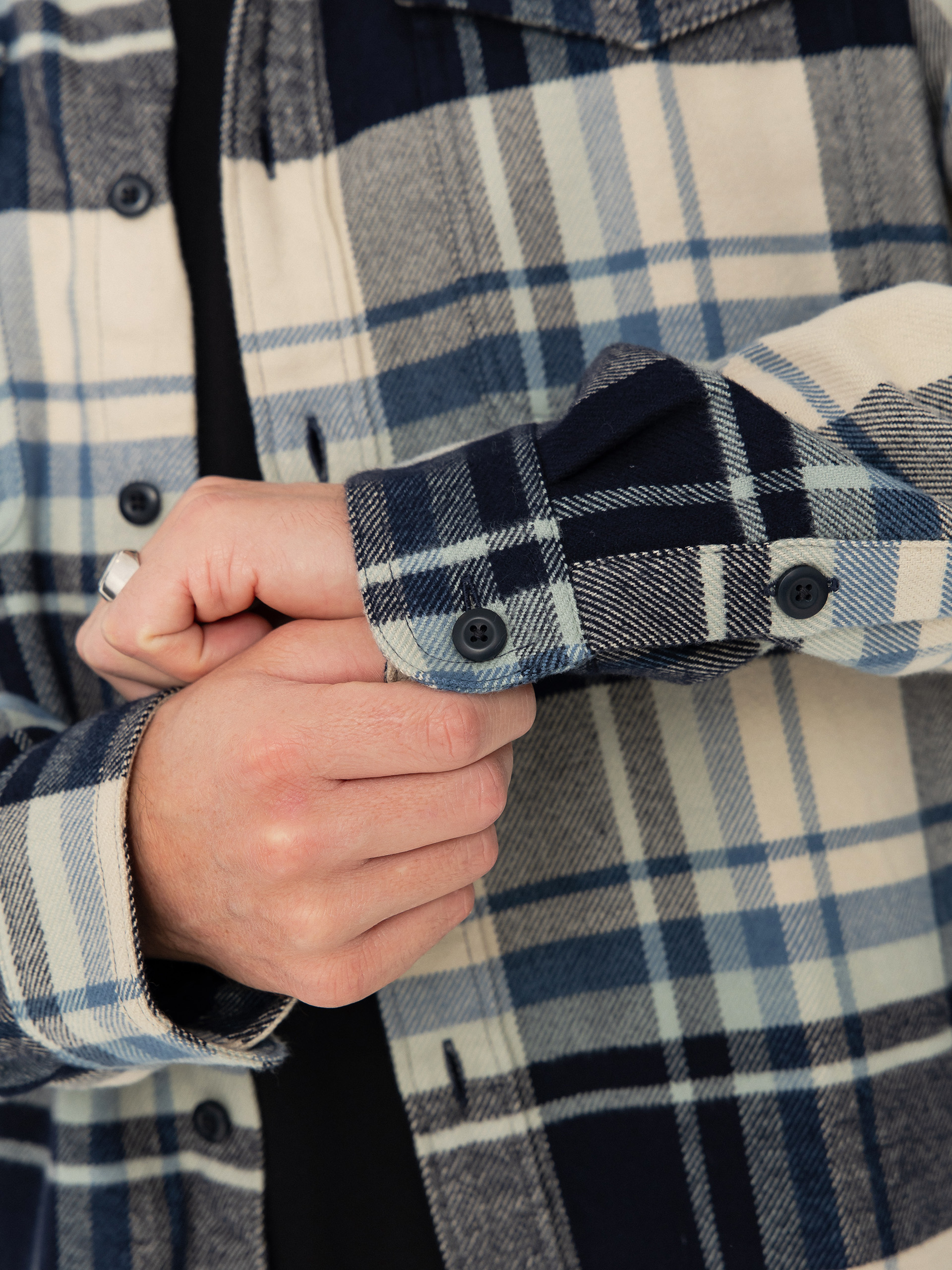 Риза Patagonia Fjord Flannel (hibernate sunken blue)