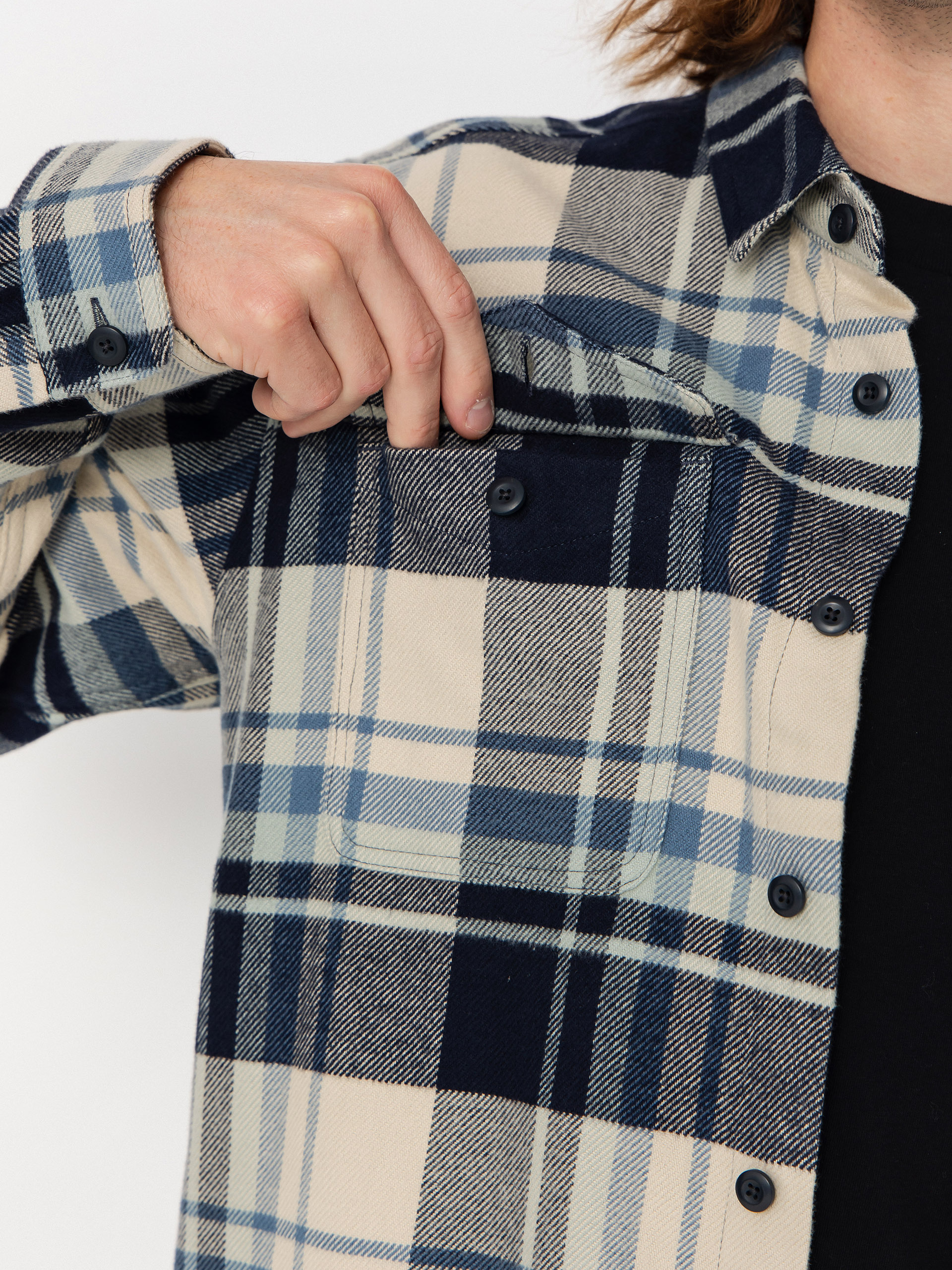 Риза Patagonia Fjord Flannel (hibernate sunken blue)