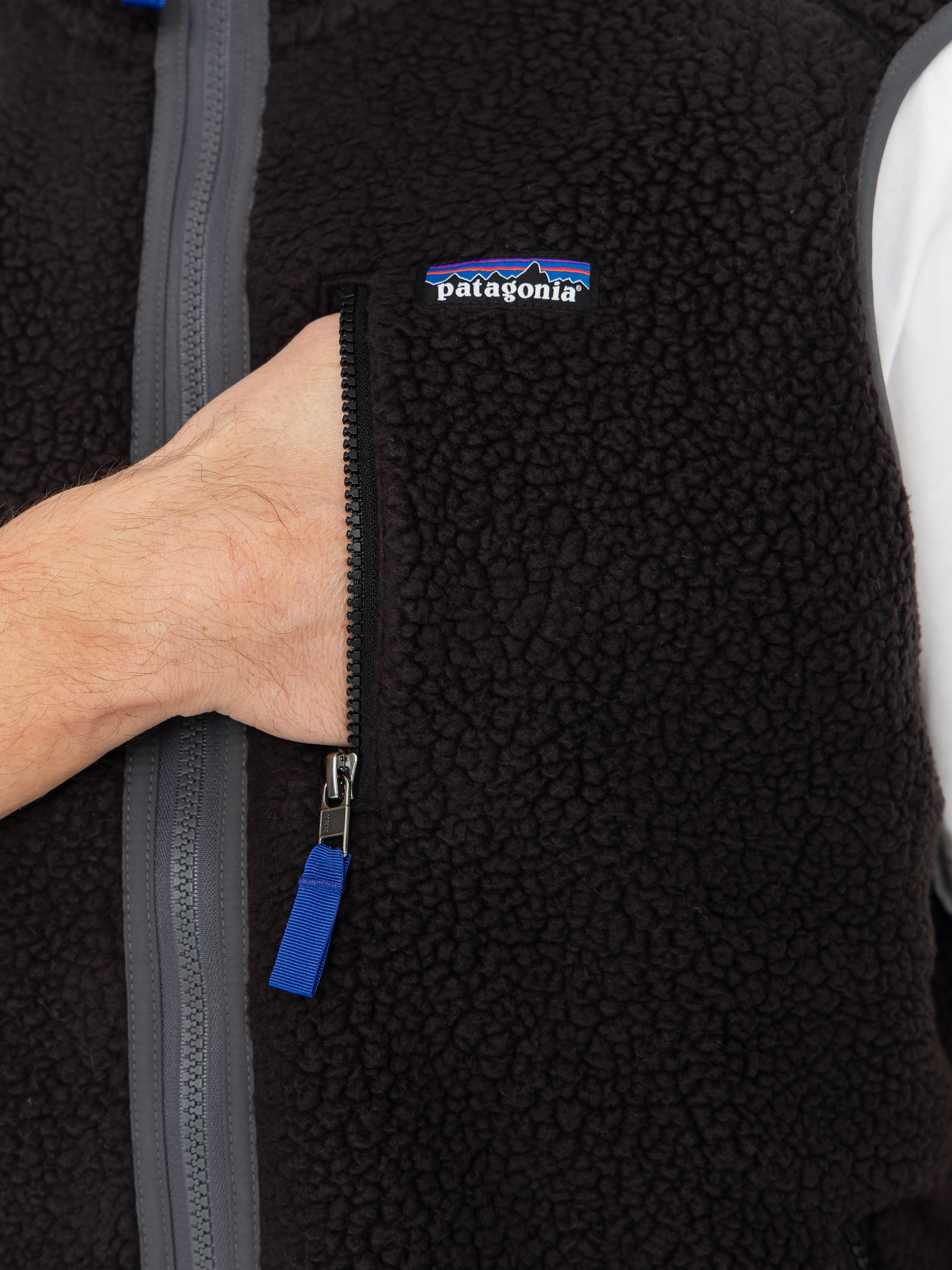 Елек Patagonia Retro Pile (black w/forge grey)