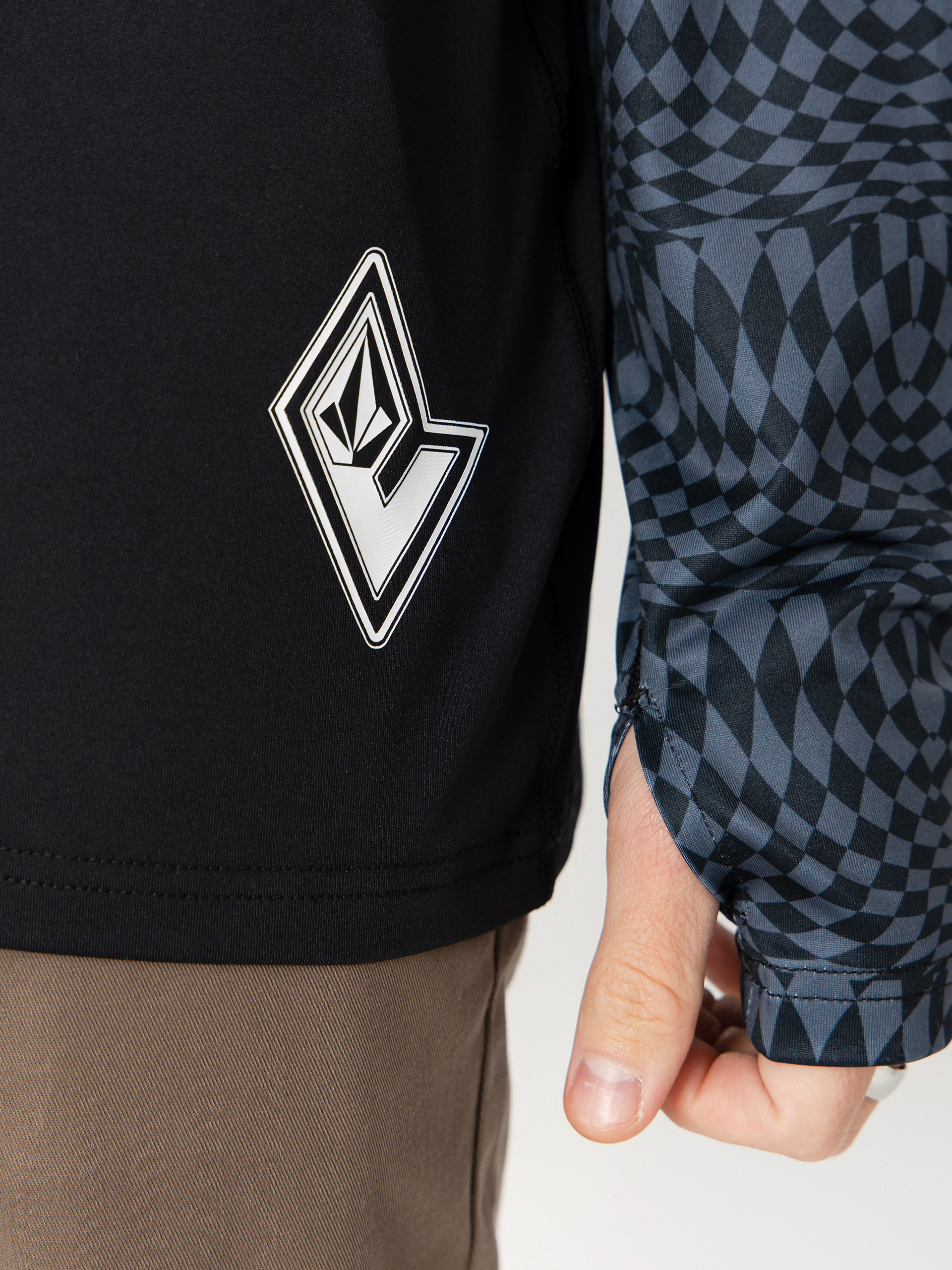 Мъжки Термо блуза Volcom M V Science Crew (black/charcoal)