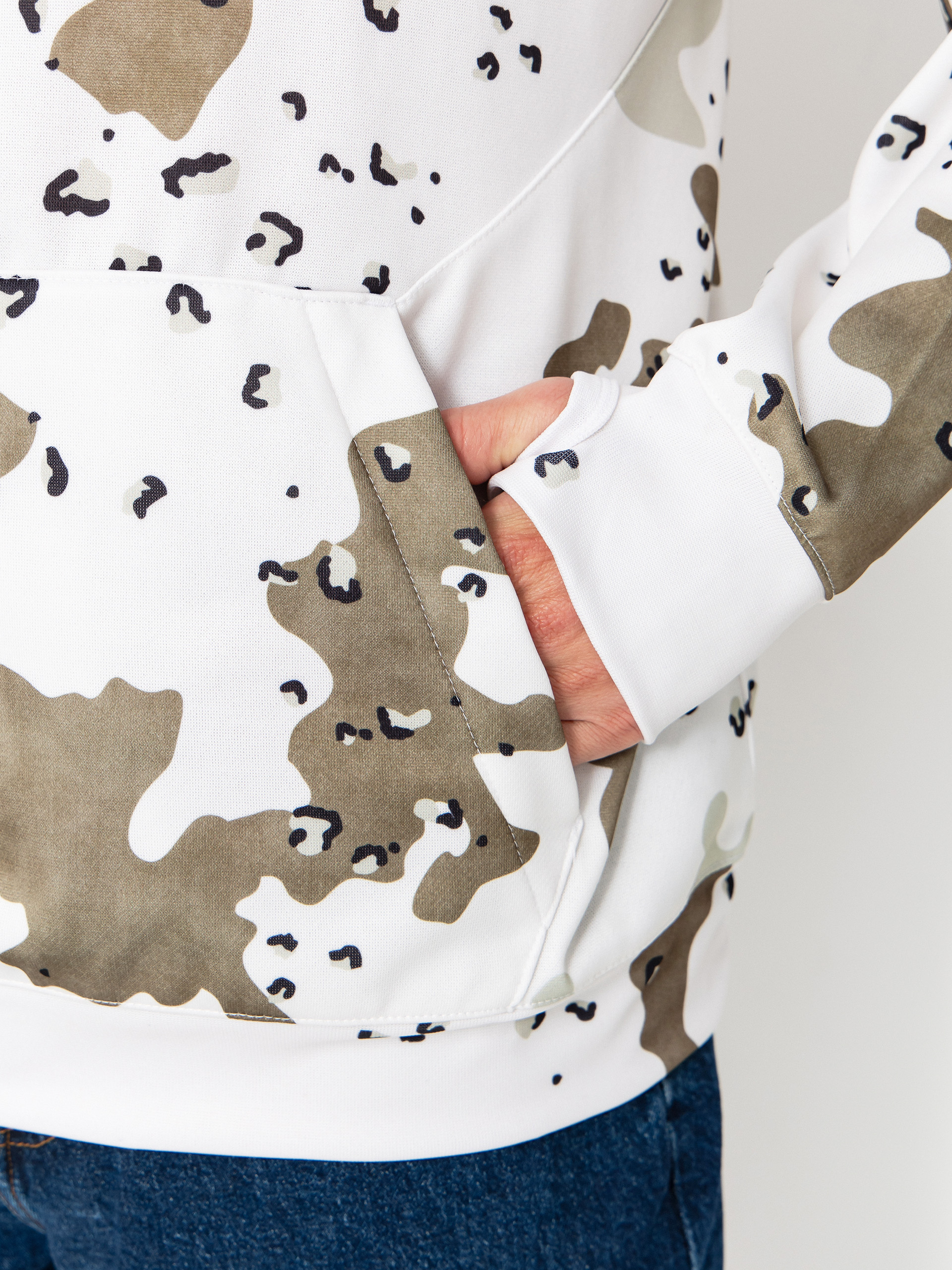 Суитшърт с качулка Volcom Hydro Riding HD (white)