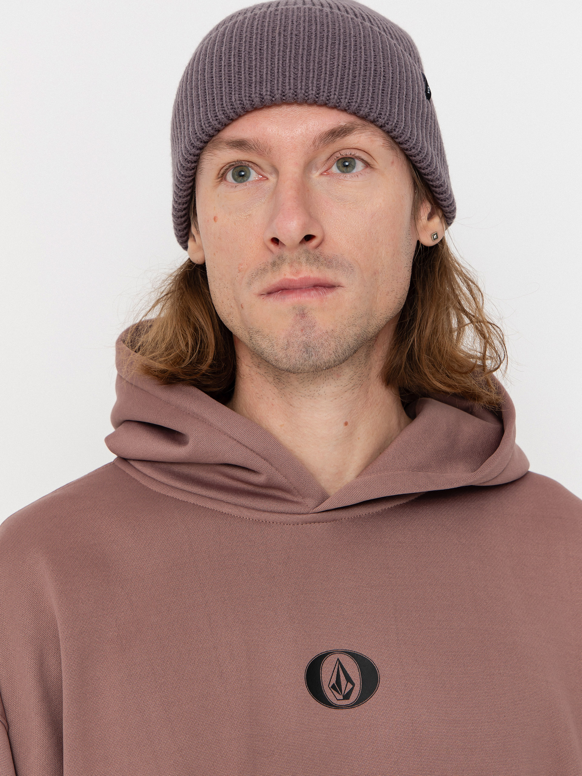 Мъжки Термо суитшърт Volcom Vital Hydro HD (mauve)