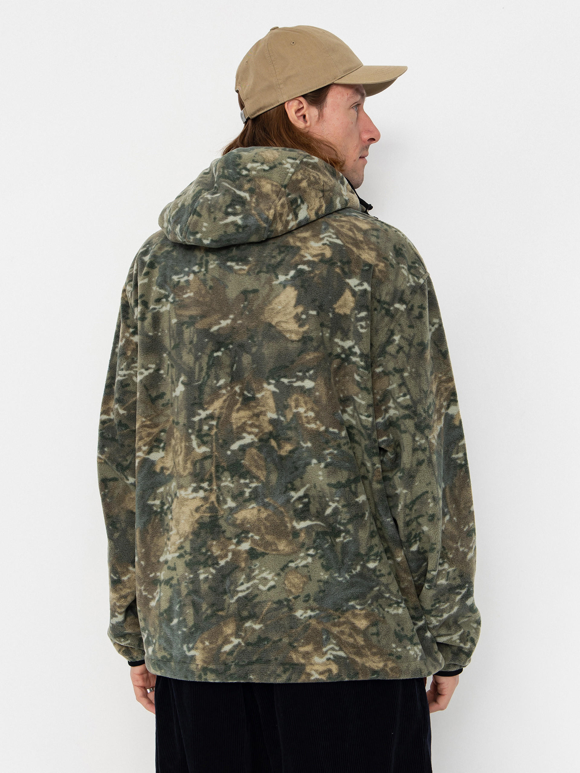 Мъжки Поларени суитшърт Carhartt WIP Blevin (camo combi/green)