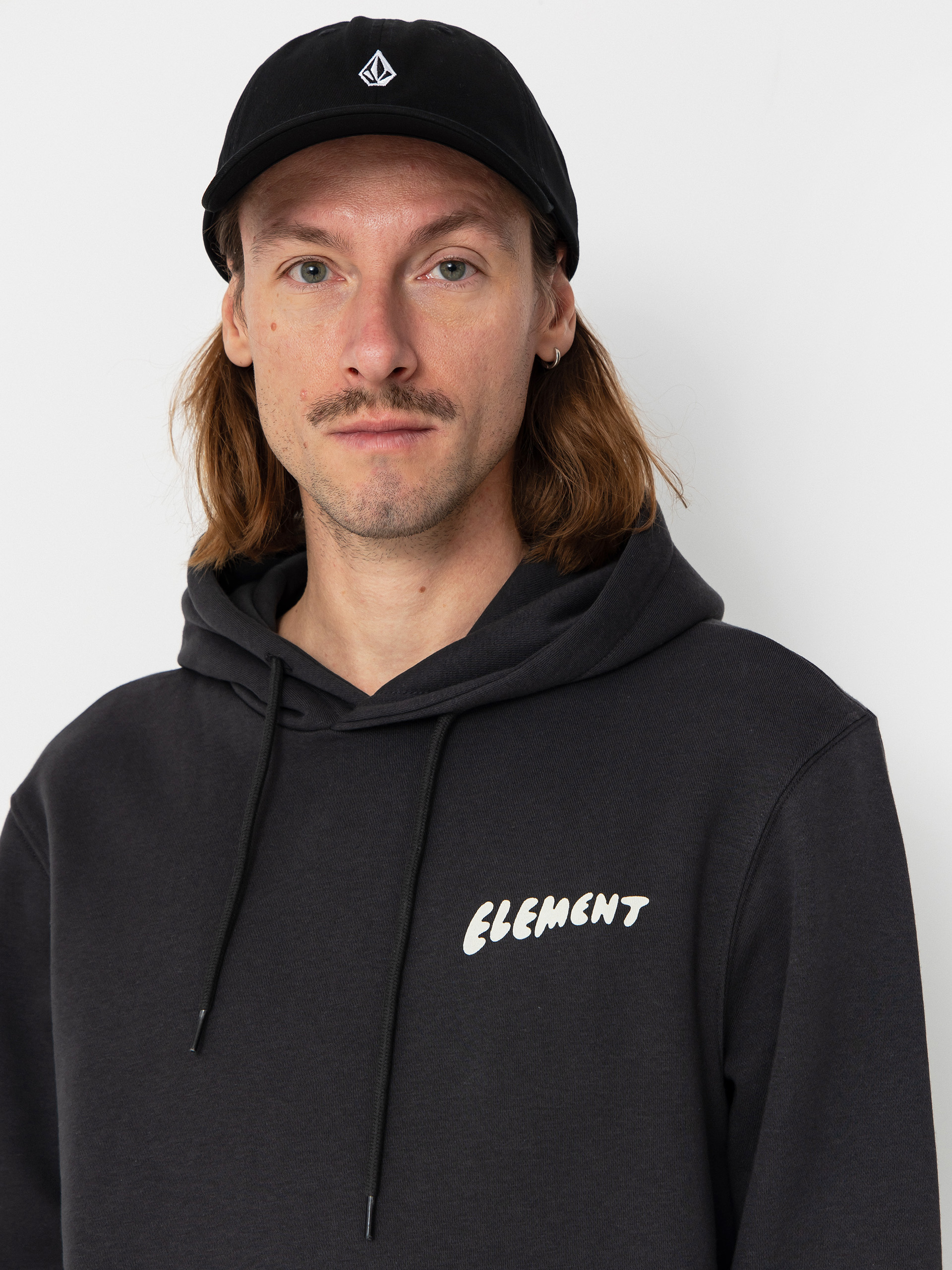 Суитшърт с качулка Element Sunrise HD (off black)