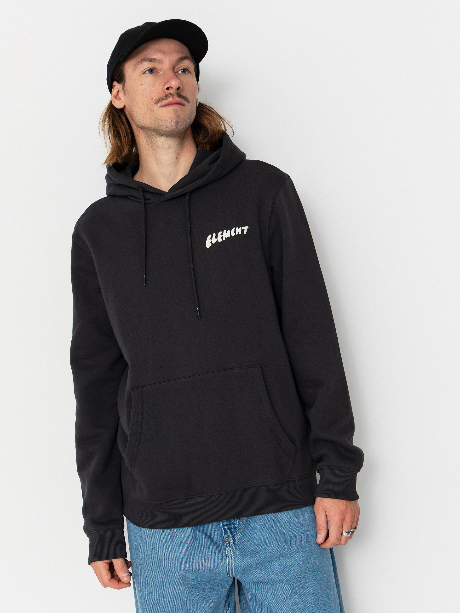 Суитшърт с качулка Element Sunrise HD (off black)