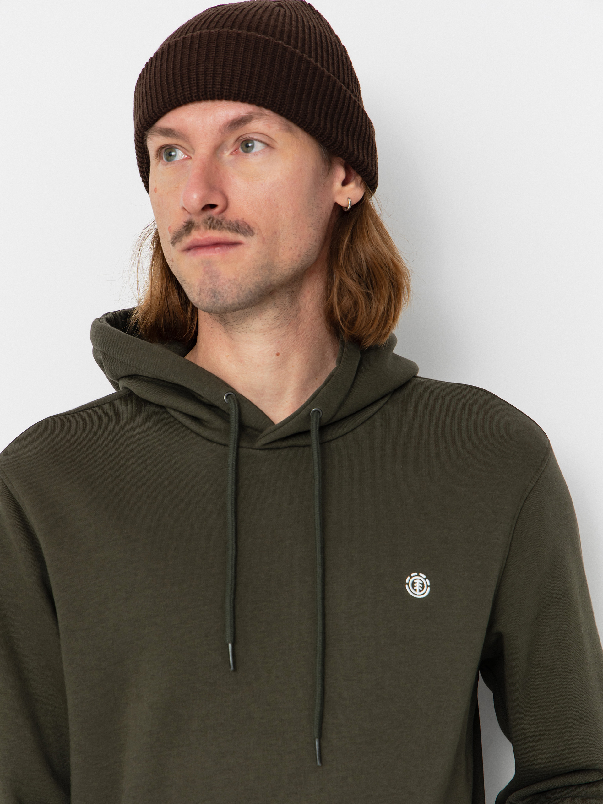 Суитшърт с качулка Element Icon Embroidery HD (forest night)