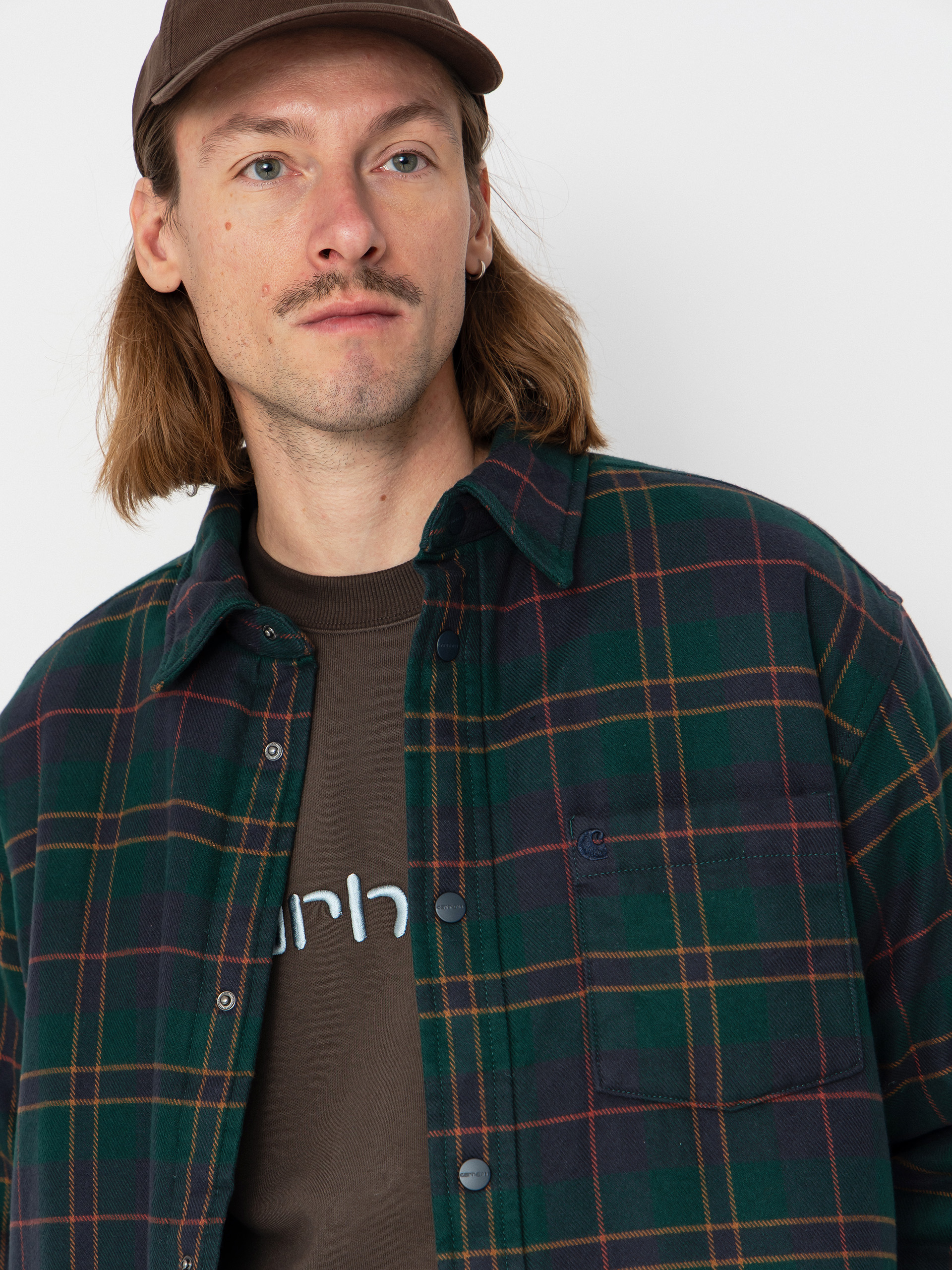 Яке Carhartt WIP Gargan (gargan check/dark fir)