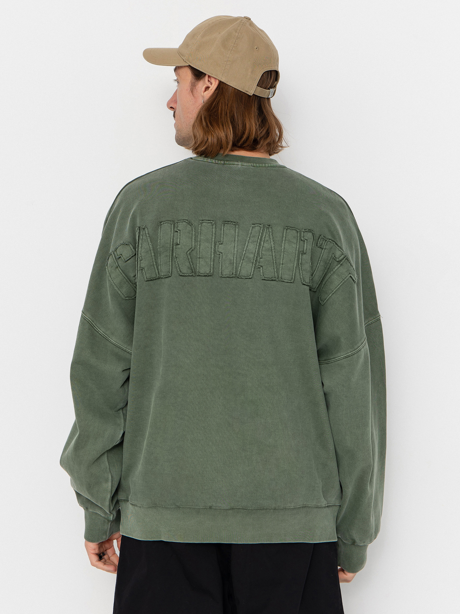 Суитшърт Carhartt WIP RGGD (opuntia/garment dyed)
