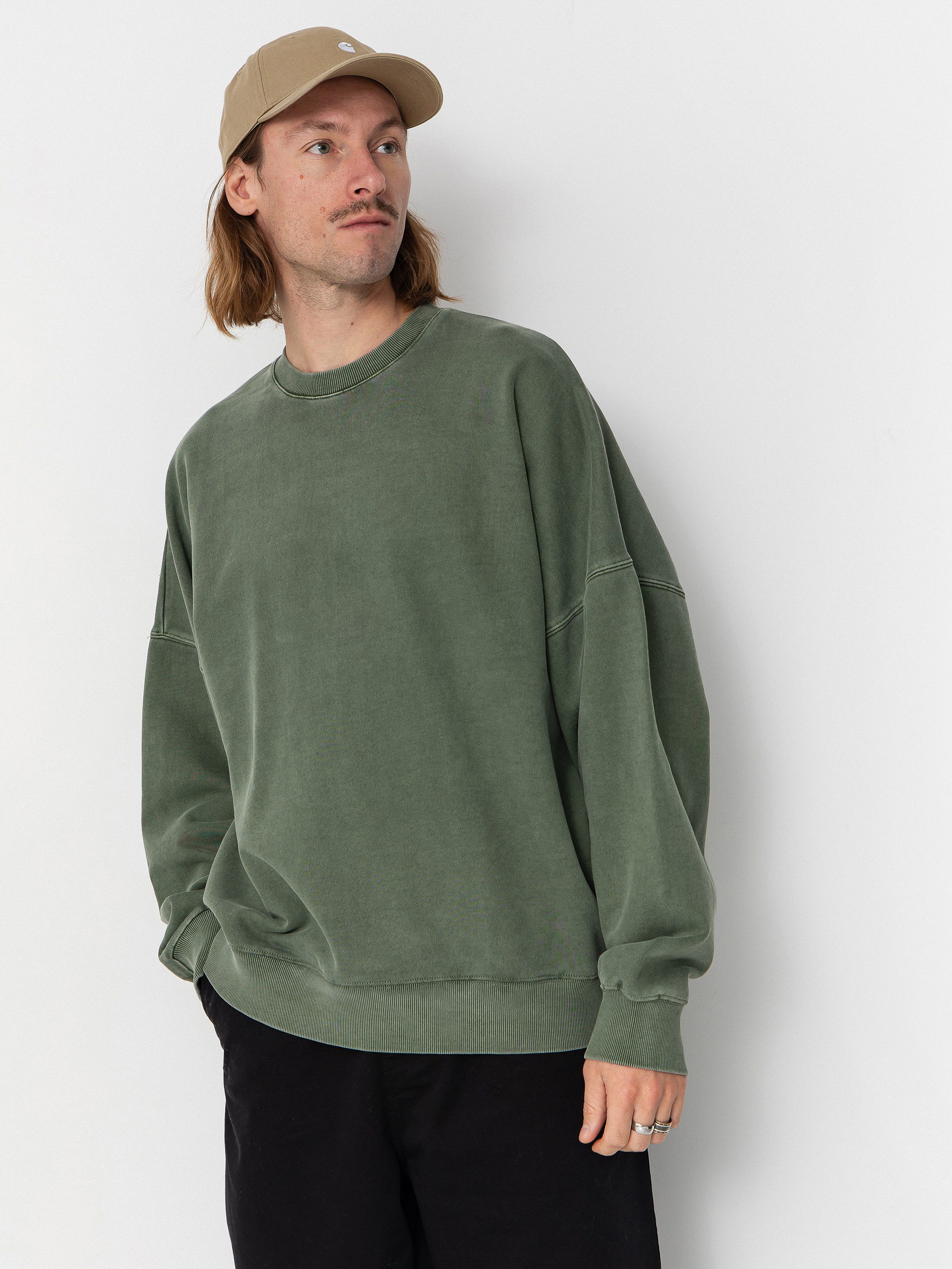 Суитшърт Carhartt WIP RGGD (opuntia/garment dyed)