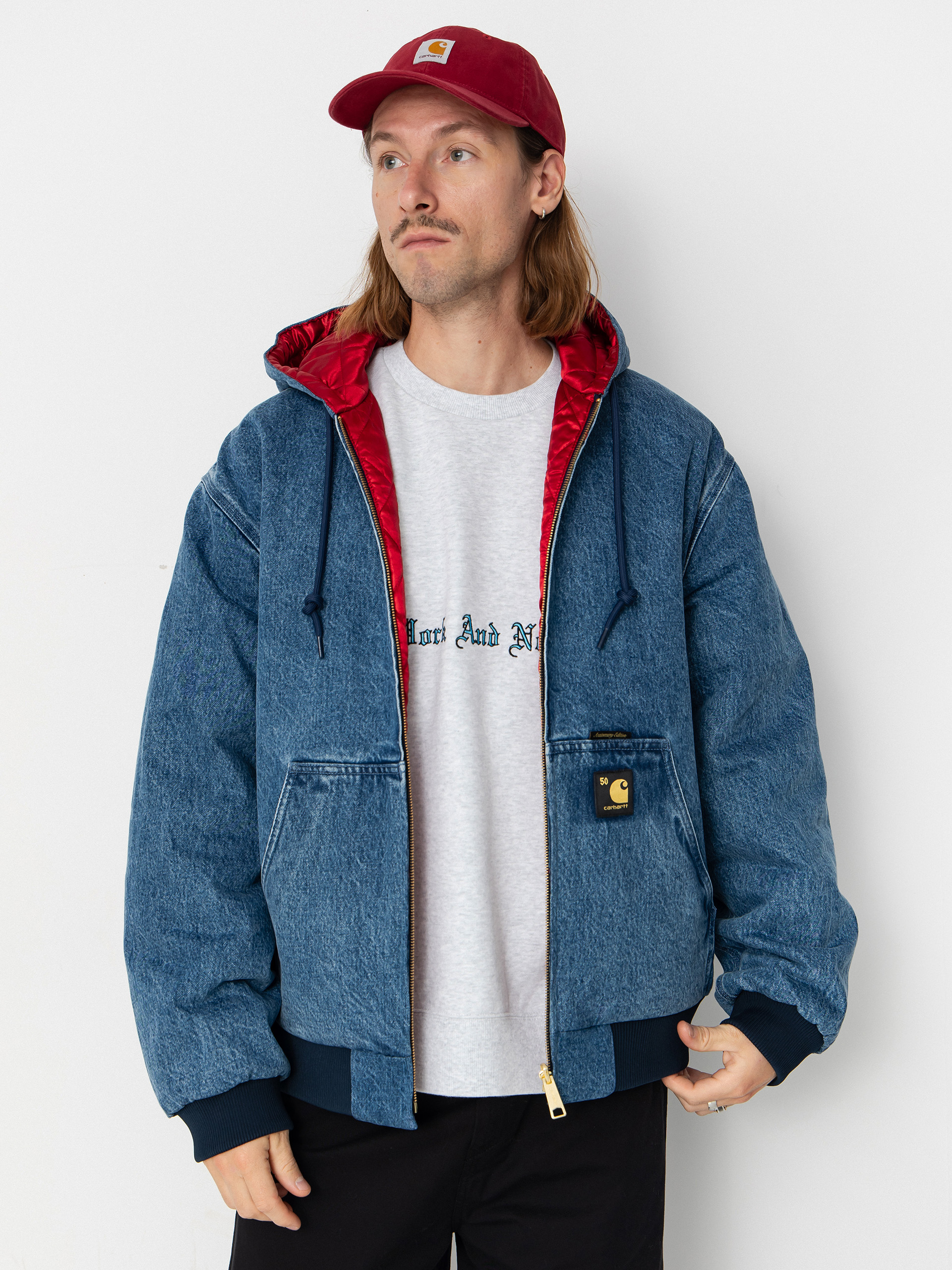 Яке Carhartt WIP 50 Years Anniversary OG Active (blue/usa red/stone bleached)
