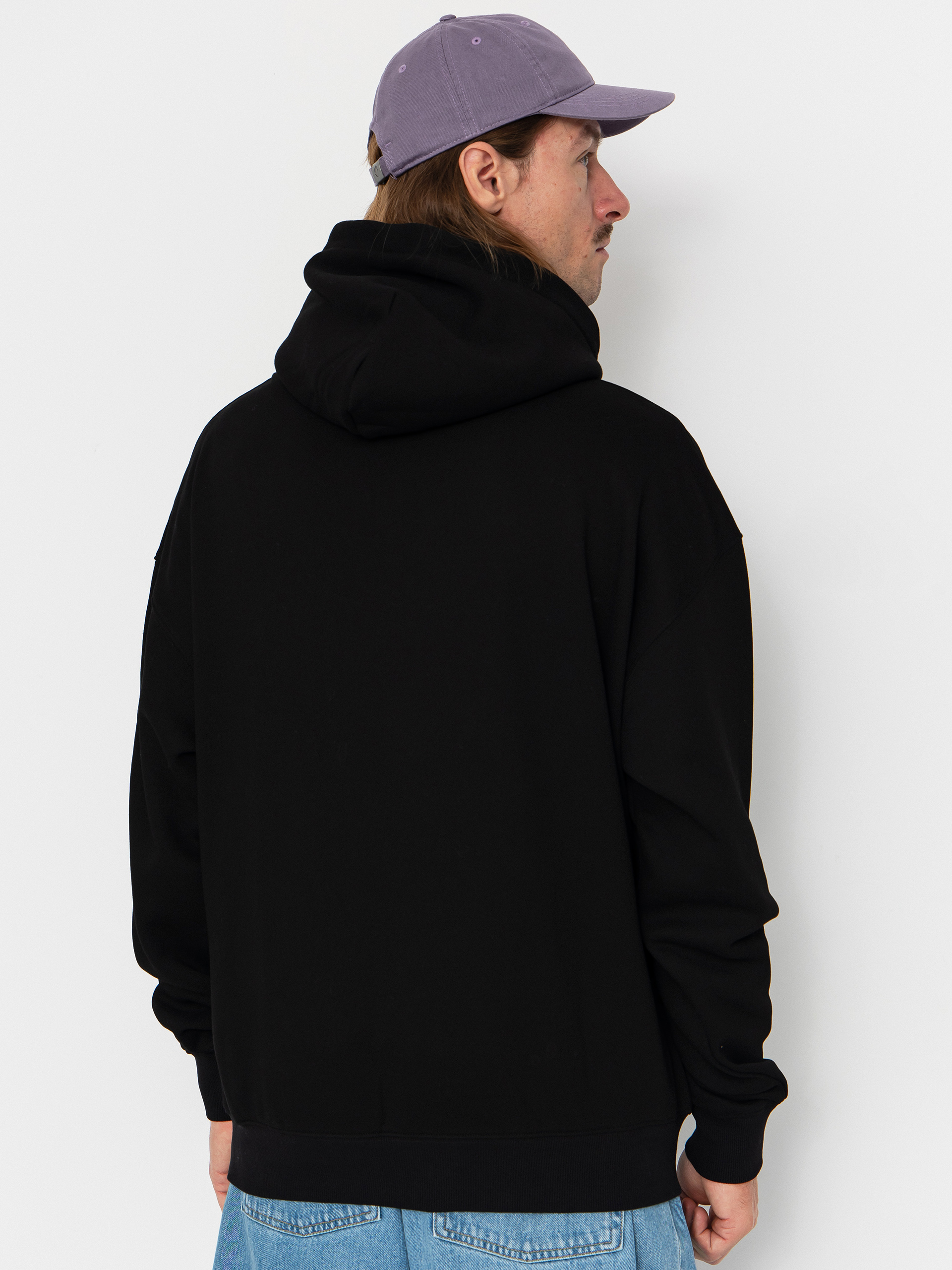 Суитшърт с качулка Homeboy Plaid Helvetica HD (black)