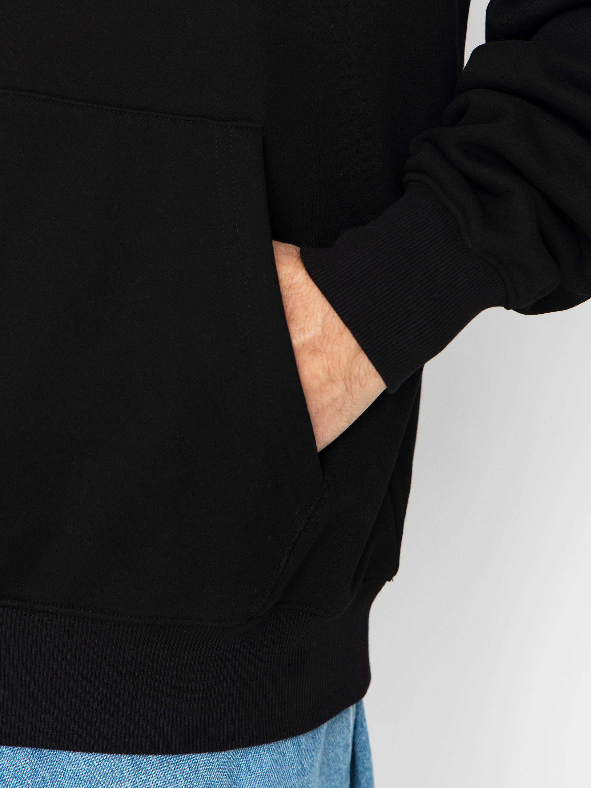 Суитшърт с качулка Homeboy Plaid Helvetica HD (black)