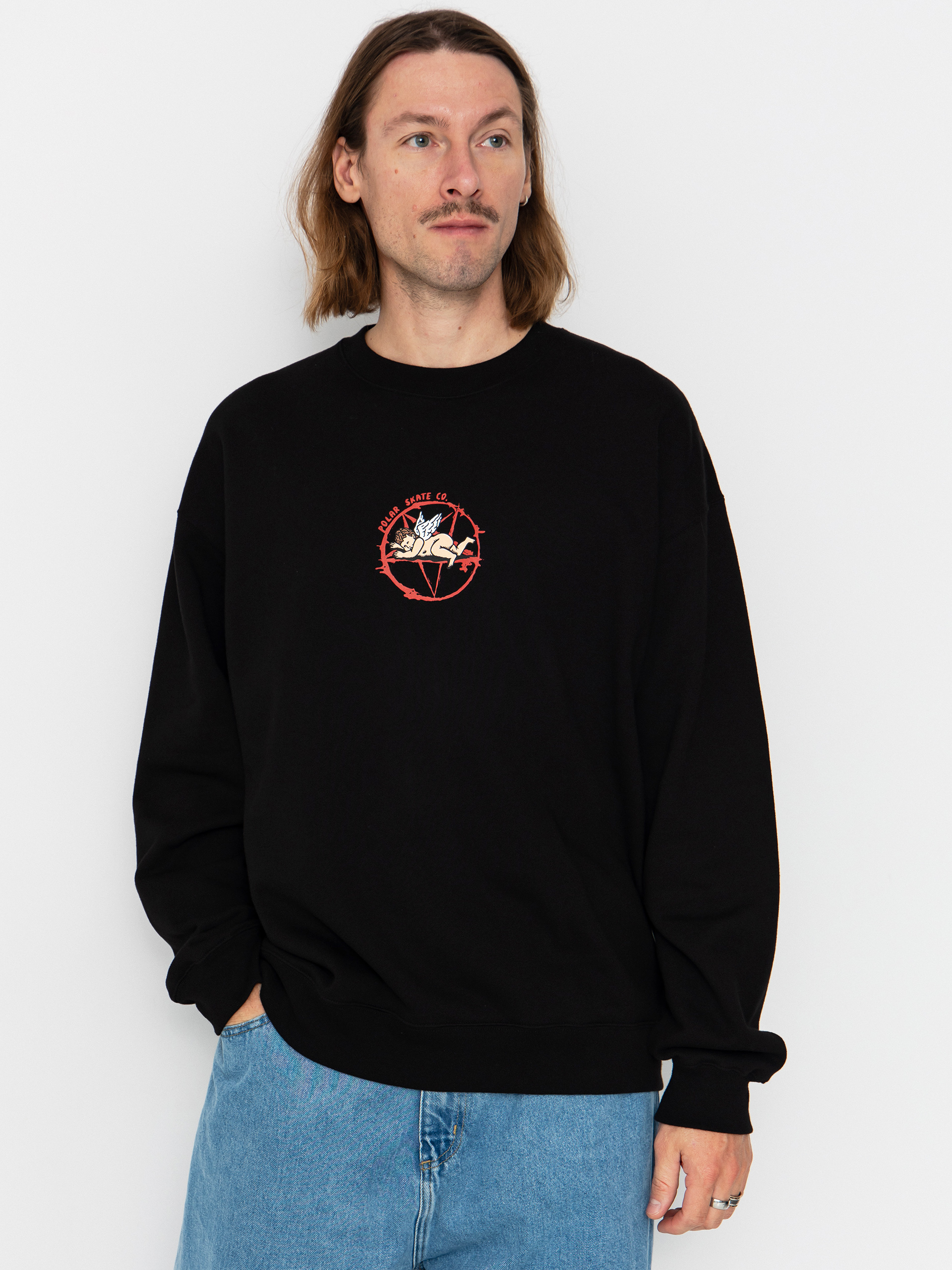 Суитшърт Polar Skate Dave Crewneck Sacrifice (black)
