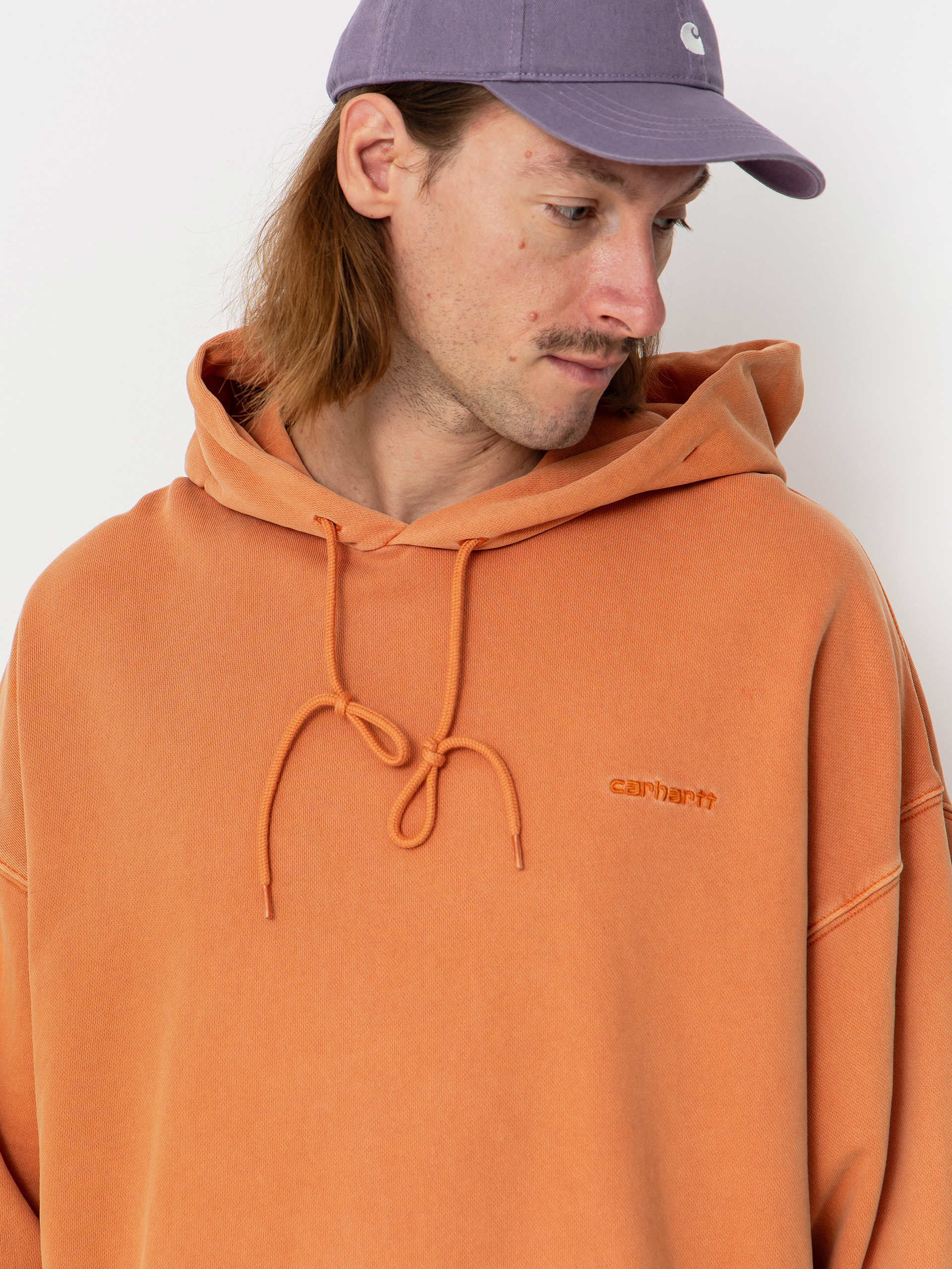 Суитшърт с качулка Carhartt WIP Benton HD (redhaven)