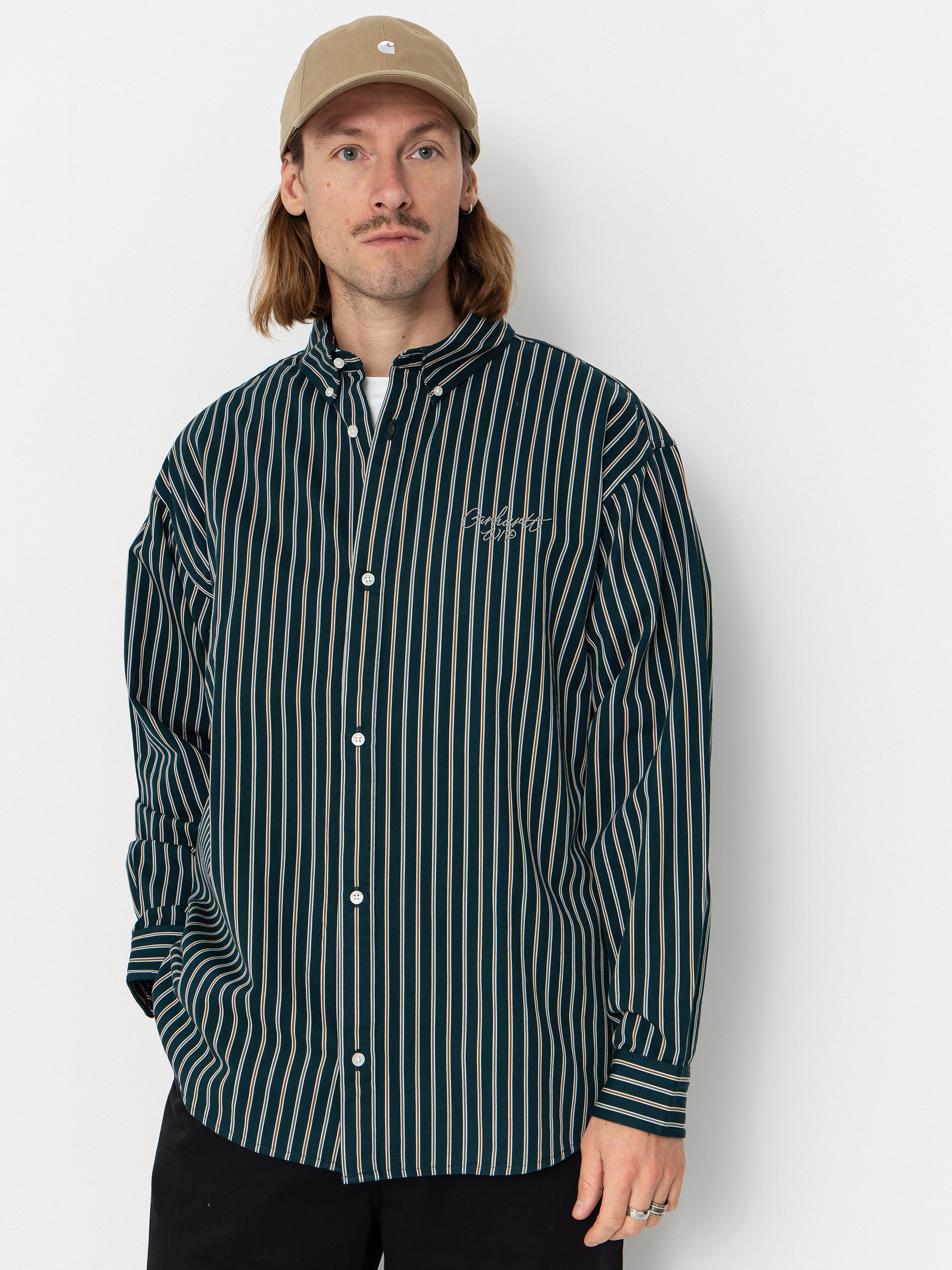 u0420u0438u0437u0430 Carhartt WIP Palance (palance stripe/deep lagoon)