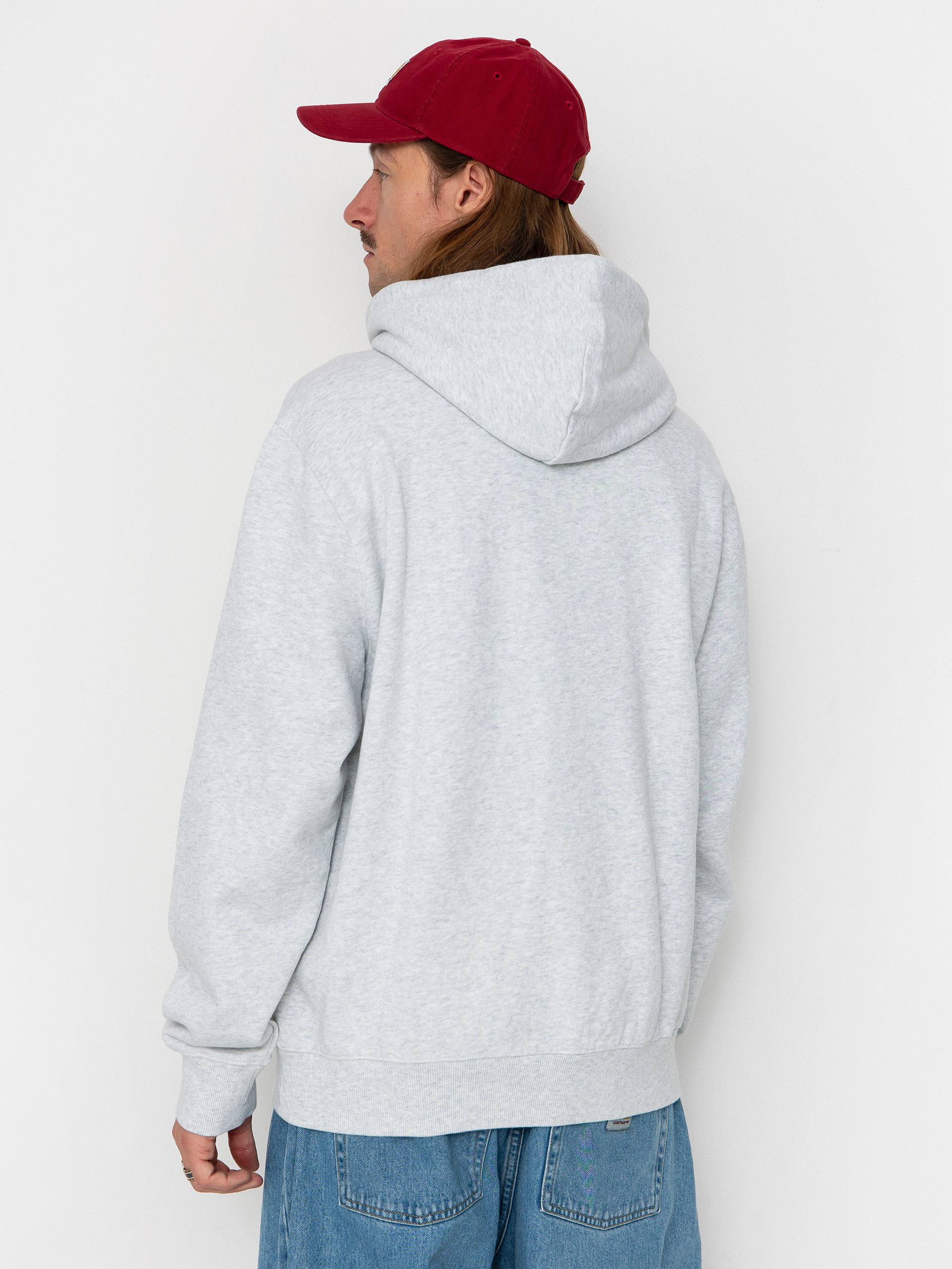 Суитшърт с качулка Carhartt WIP Wild Dog HD (ash heather)