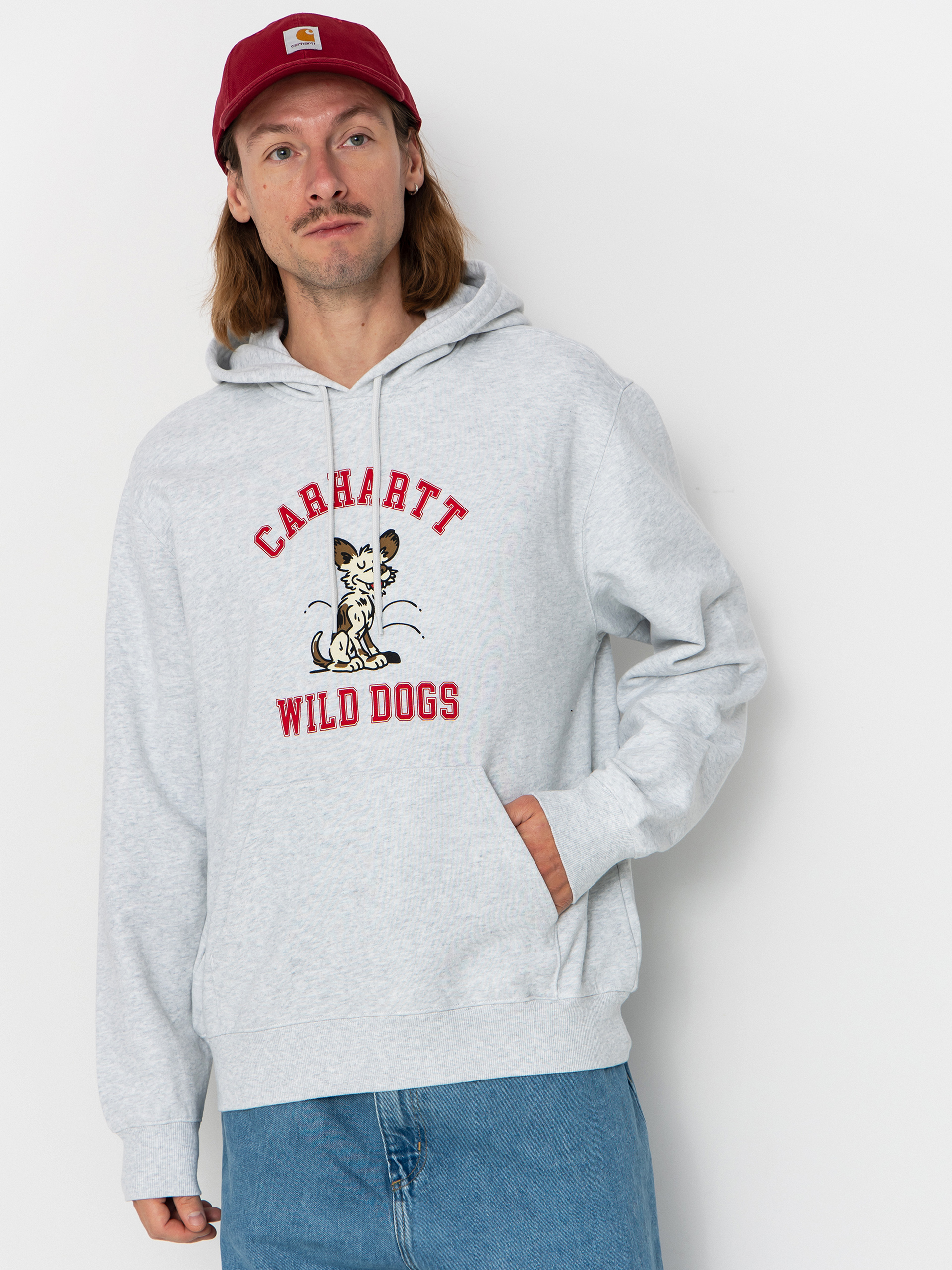 Суитшърт с качулка Carhartt WIP Wild Dog HD