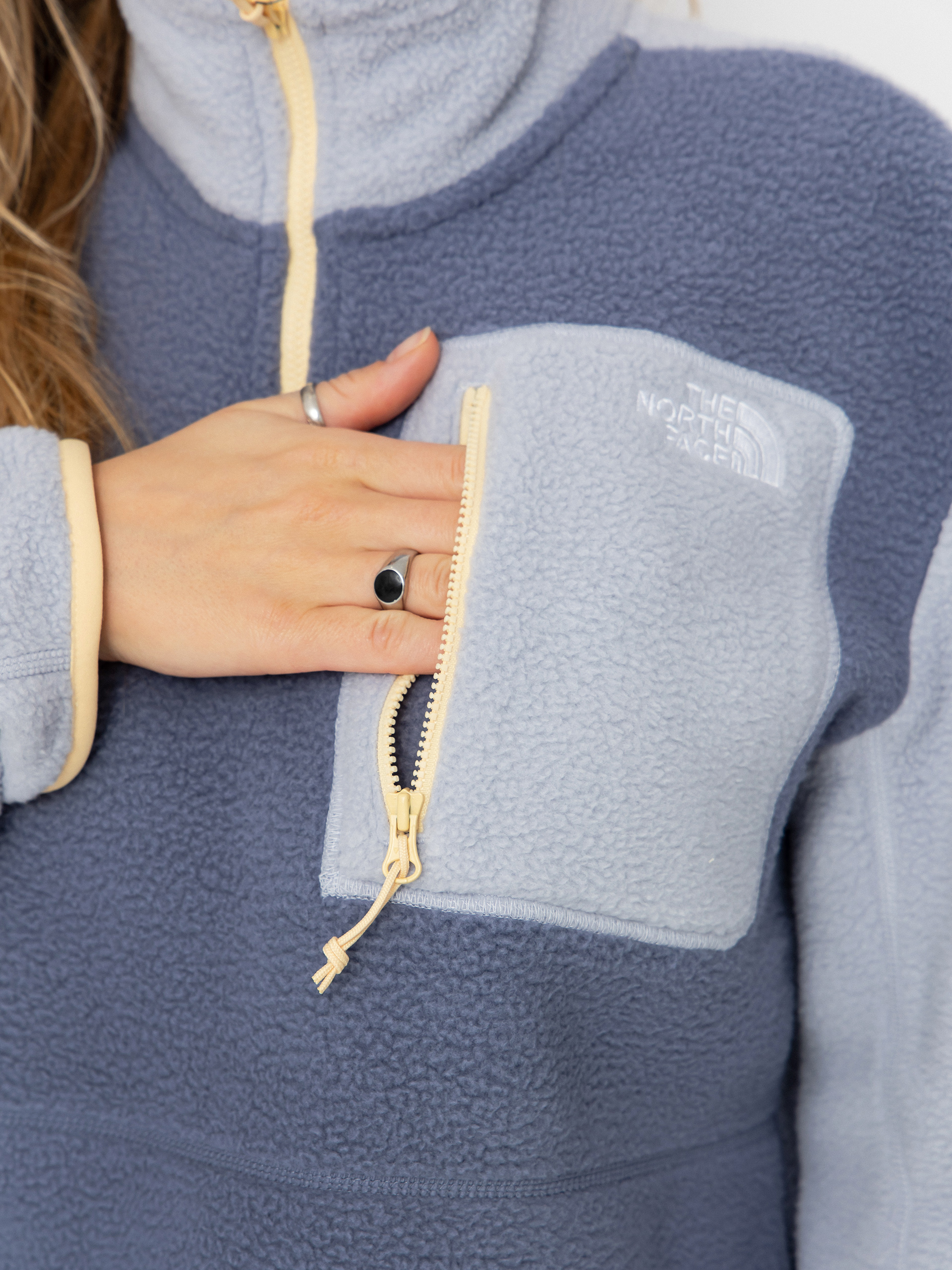 Мъжки Поларени суитшърт The North Face Yumiori 1/4 Zip (twilight galaxy/blue fl)