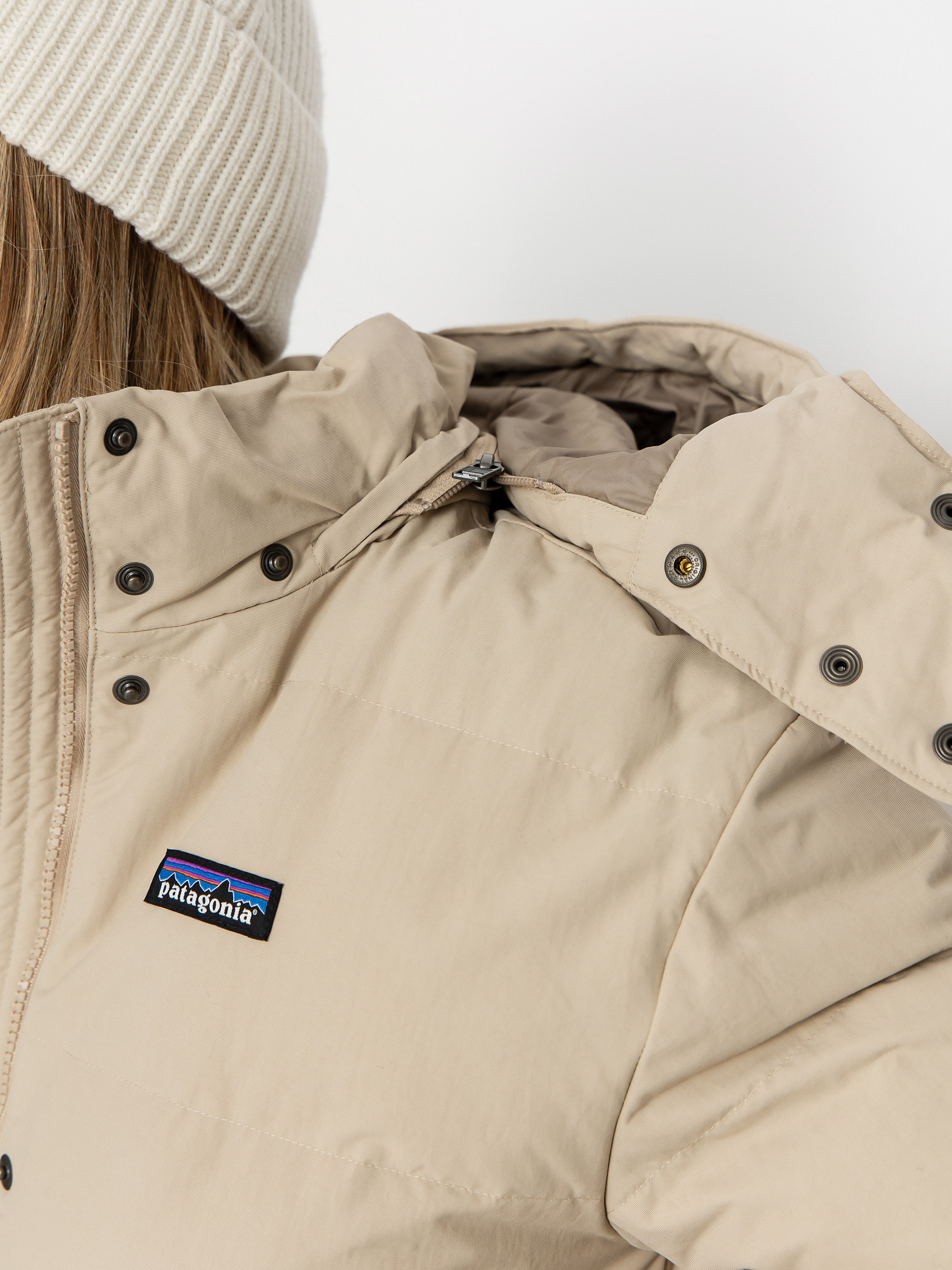 Яке Patagonia Downdrift Wmn (oar tan w/seabird grey)